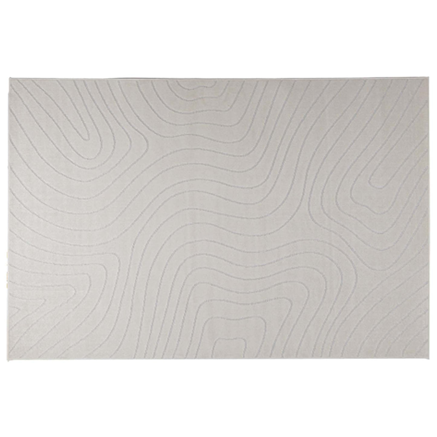 Områdetepper Rektangulær PALMERAS Krem 280 x 200 cm Polyester