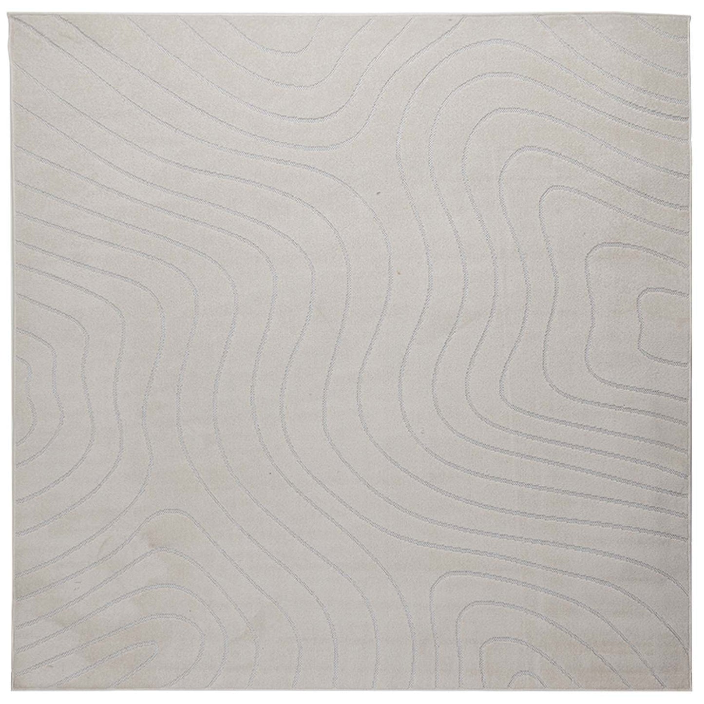Områdetepper Torget PALMERAS Krem 120 x 120 cm Polyester