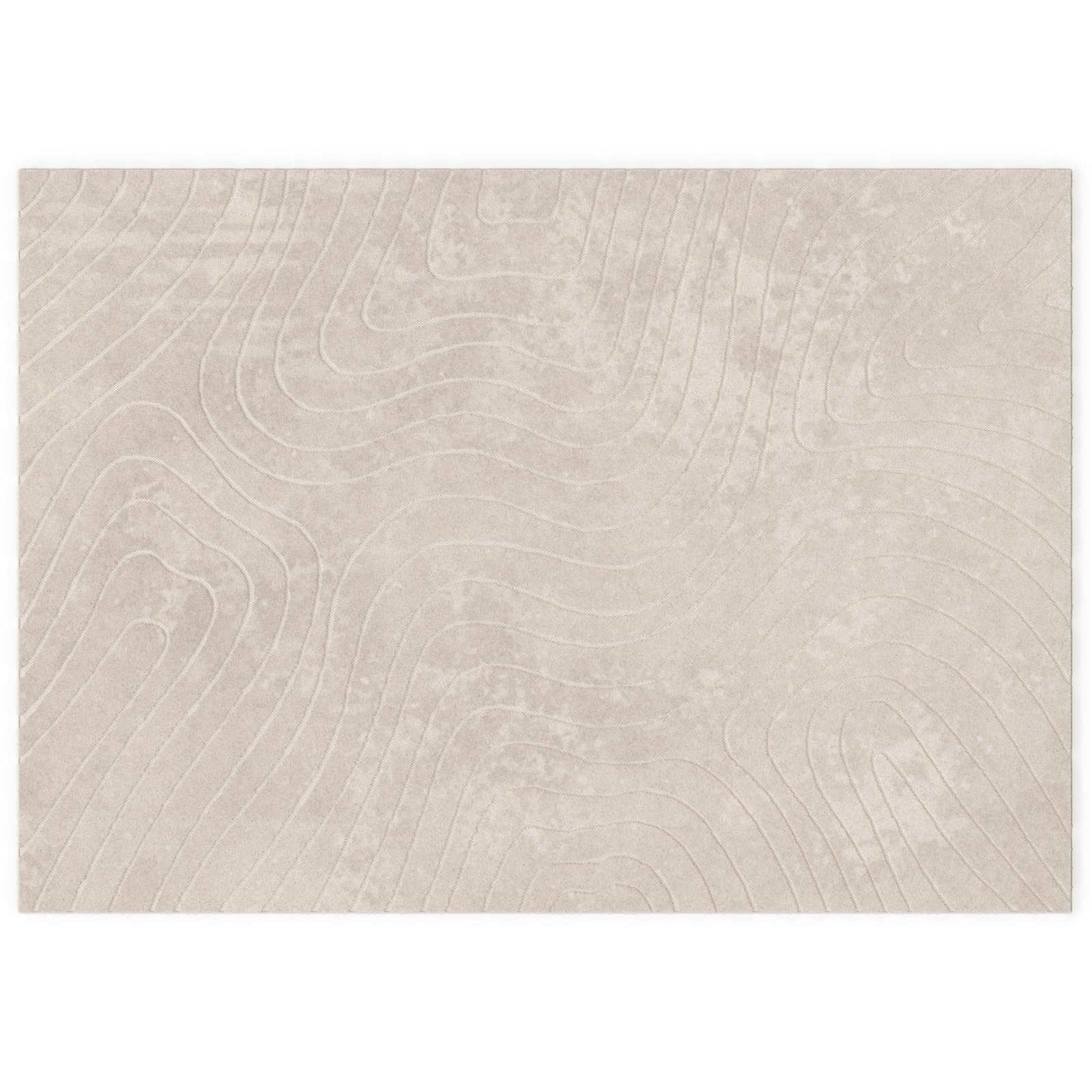 Områdetepper Rektangulær HUARTE Beige 280 x 200 cm Polyester vidaXL