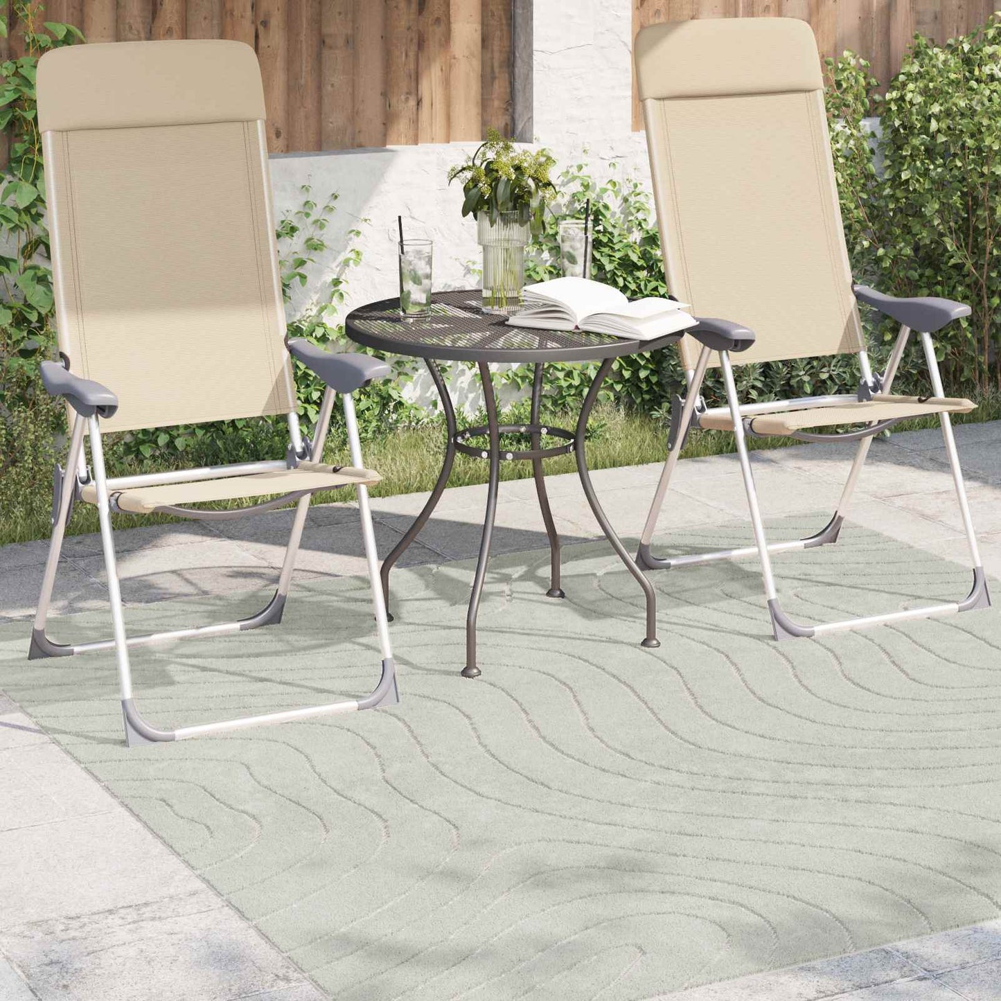 Områdetepper Torget HUARTE grønn 120 x 120 cm Polyester vidaXL