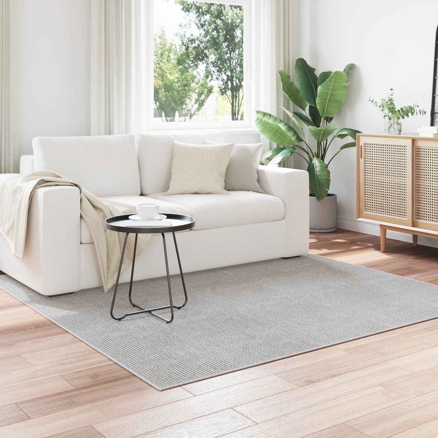 Områdetepper Torget LUGO Krem 200 x 200 cm Polyester