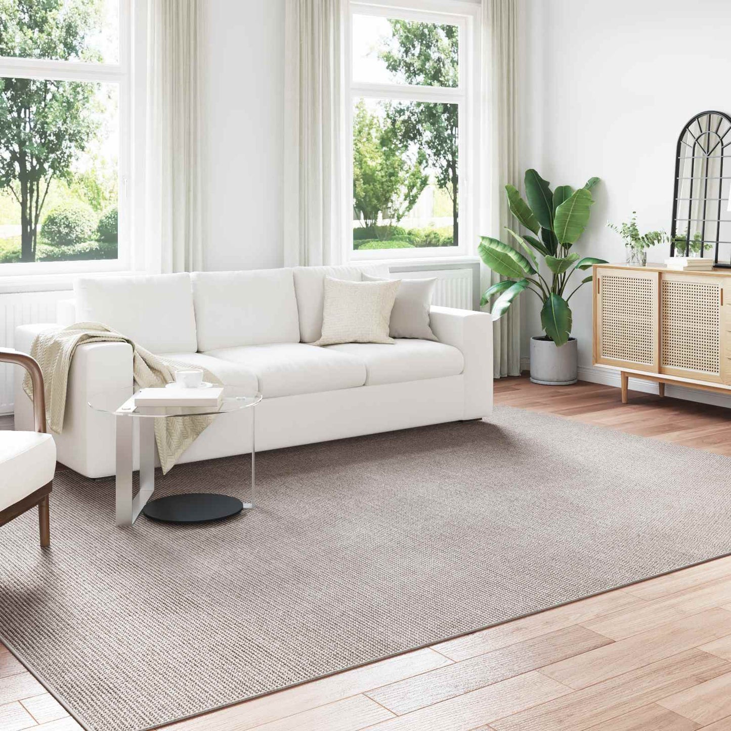 Områdetepper LUGO Krem og Taupe 340 x 240 cm Polyester
