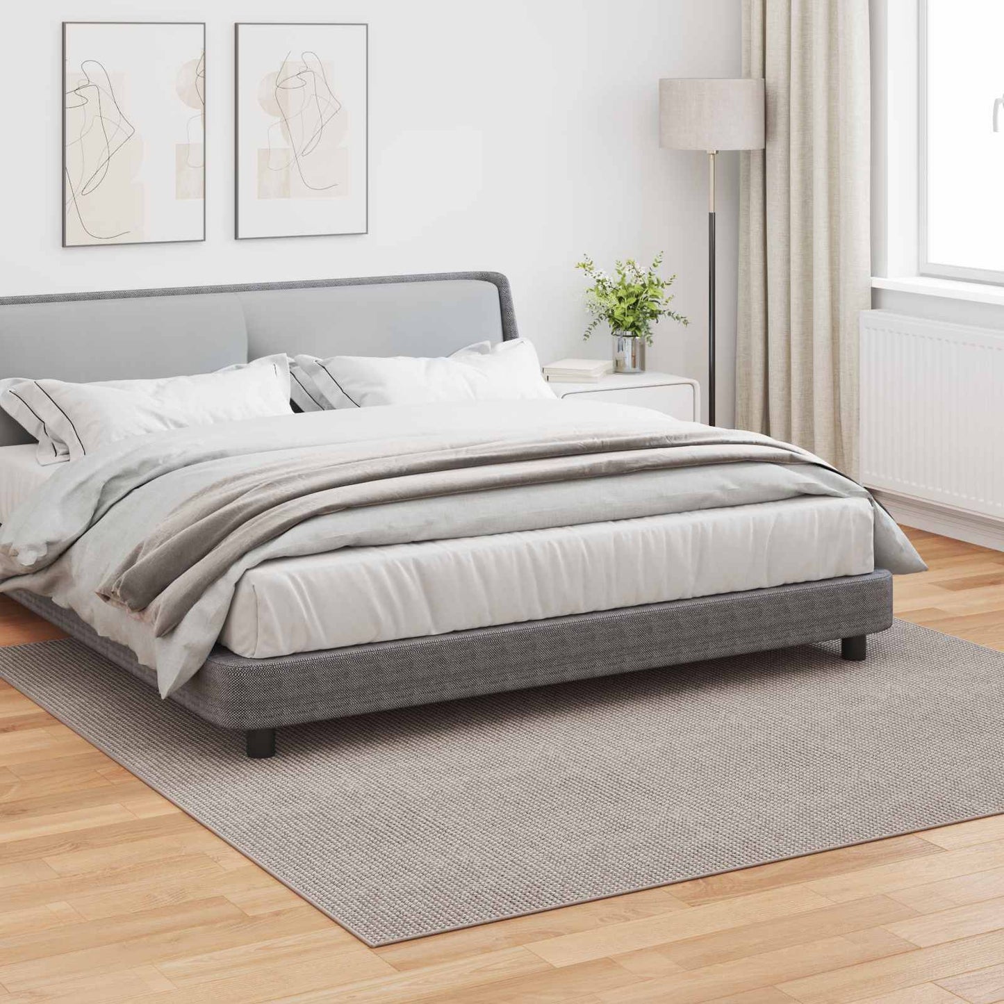 Områdetepper Torget LUGO Krem og Taupe 240 x 240 cm Polyester