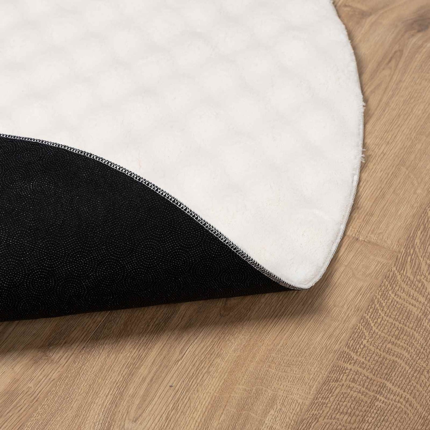 Områdetepper Rund SIROLO Krem Ø 120 CM Polyester