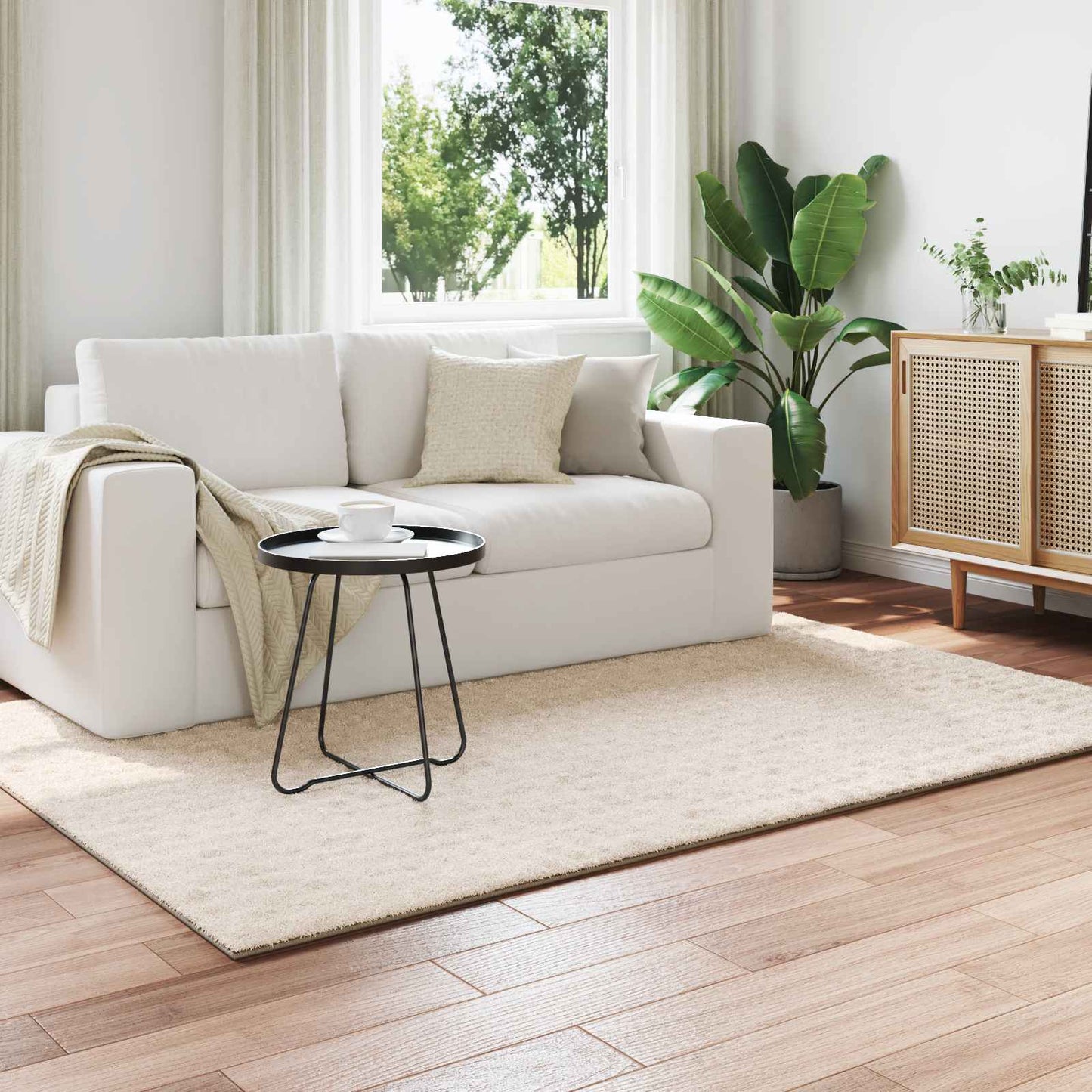 Områdetepper Rektangulær SIROLO Beige 230 x 160 cm Polyester