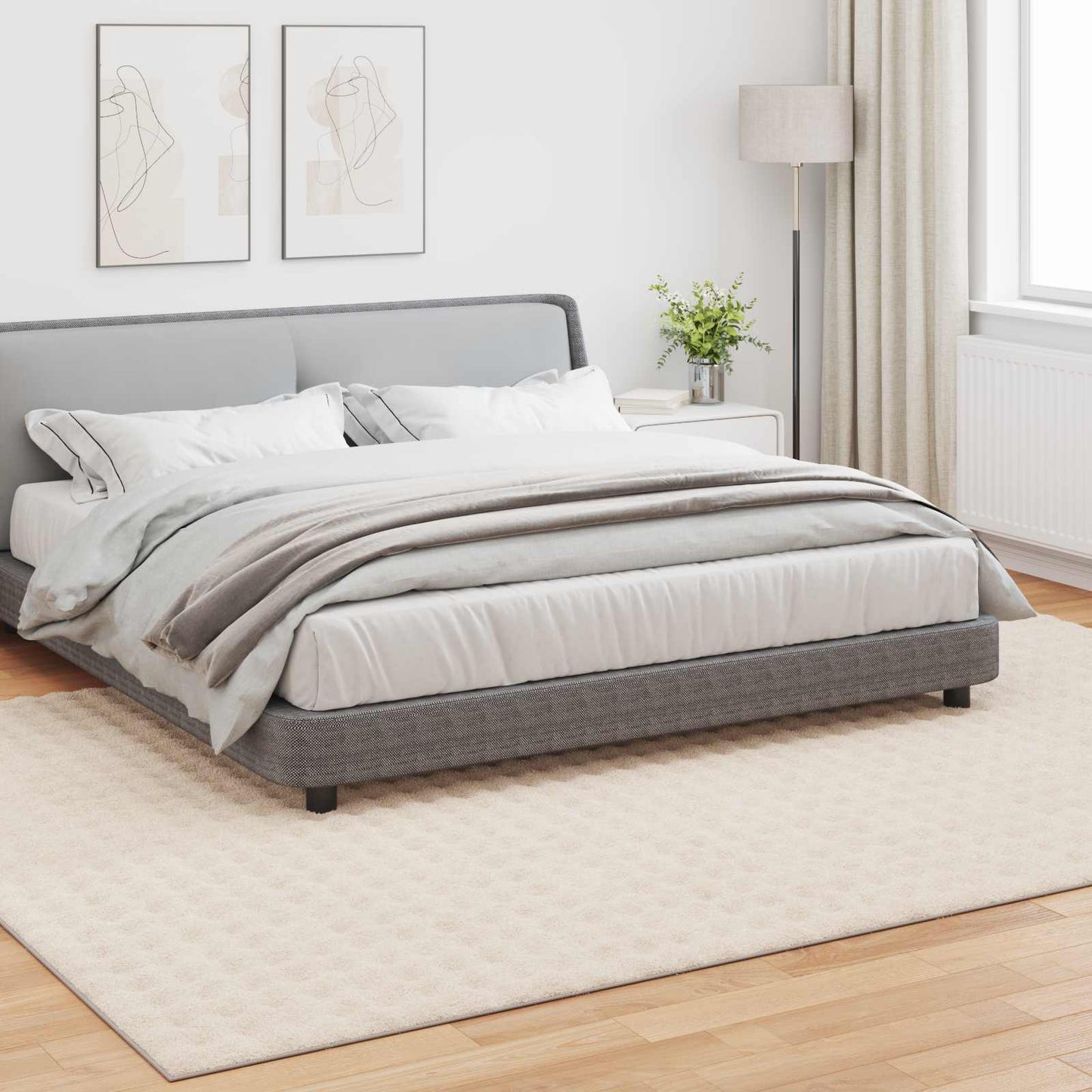 Områdetepper Rektangulær SIROLO Beige 280 x 200 cm Polyester