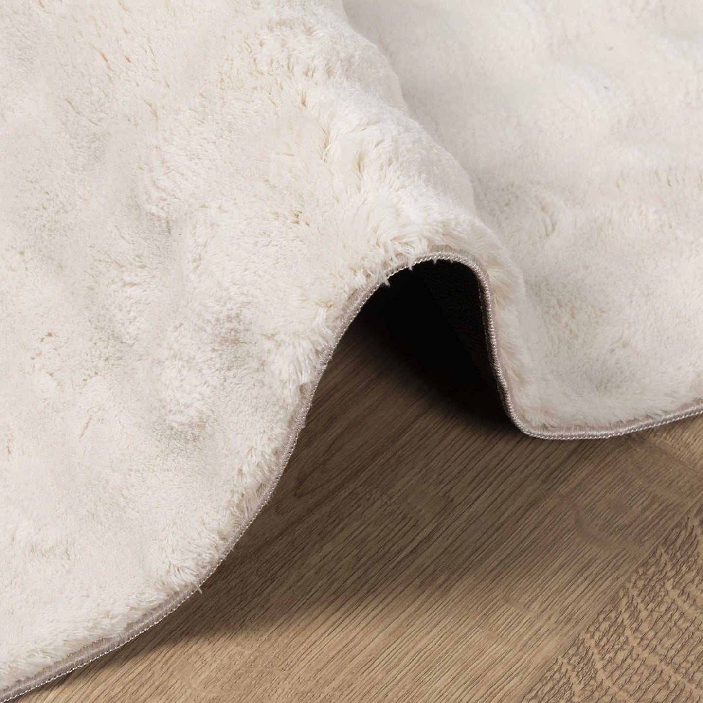 Områdetepper Torget HUARTE Beige 120 x 120 cm Polyester vidaXL