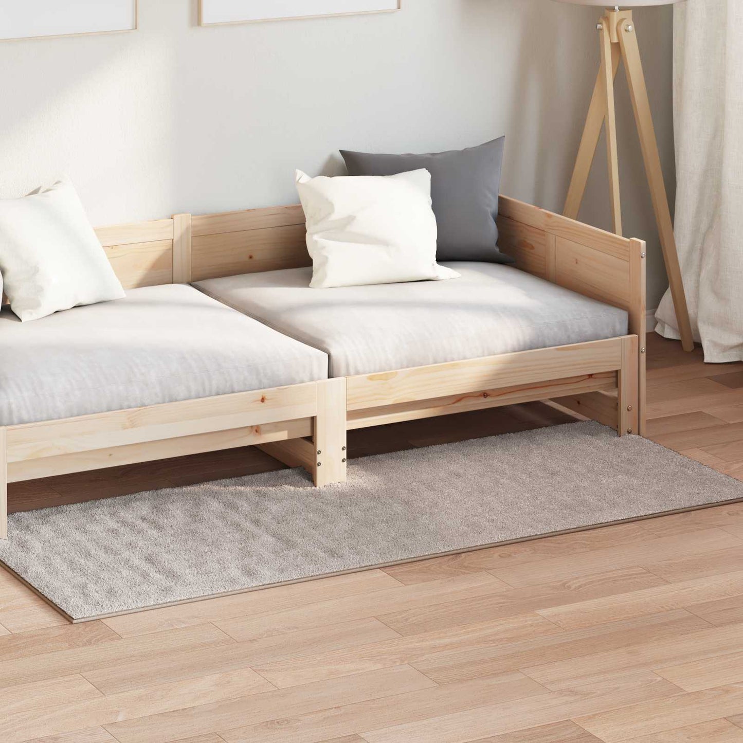 Områdetepper Rektangulær SIROLO sand 200 x 80 cm Polyester
