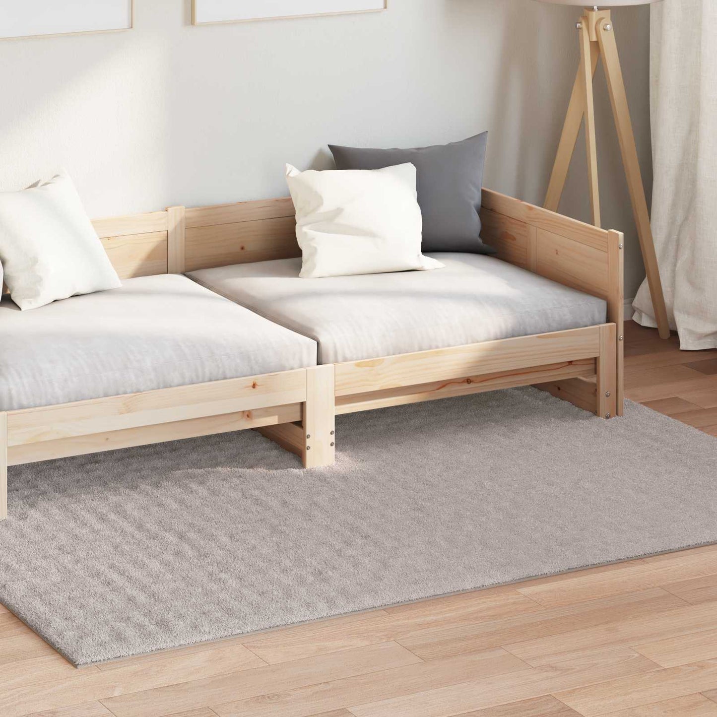 Områdetepper Rektangulær SIROLO sand 170 x 120 cm Polyester
