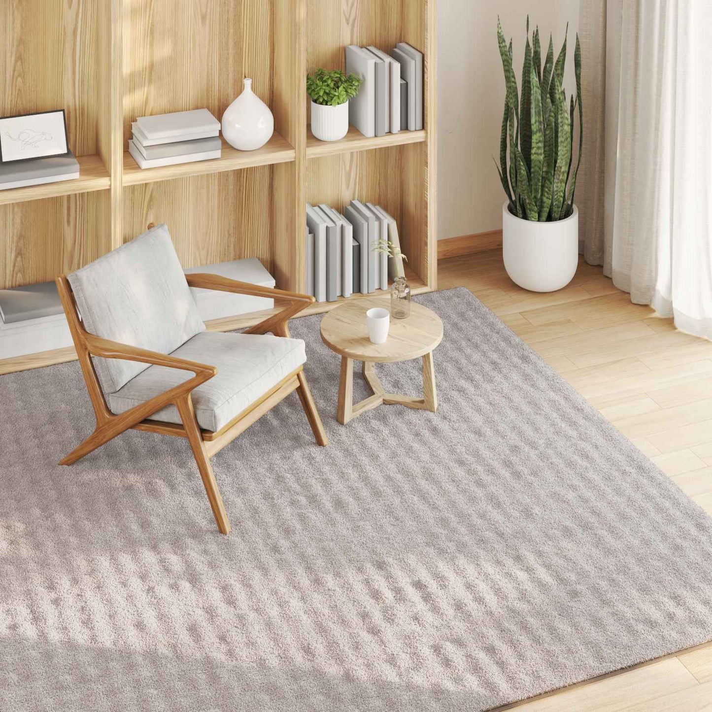 Områdetepper Torget SIROLO sand 200 x 200 cm Polyester