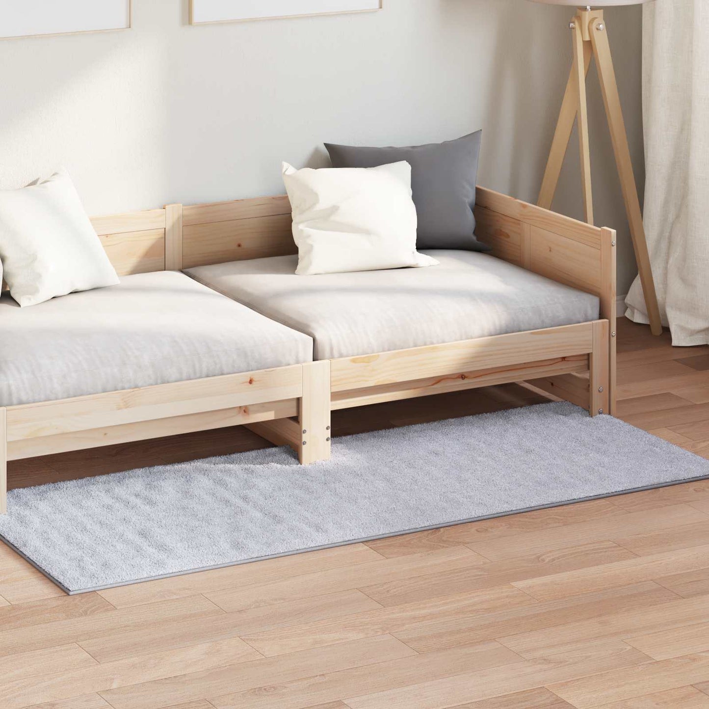 Områdetepper Rektangulær SIROLO Grå 200 x 80 cm Polyester