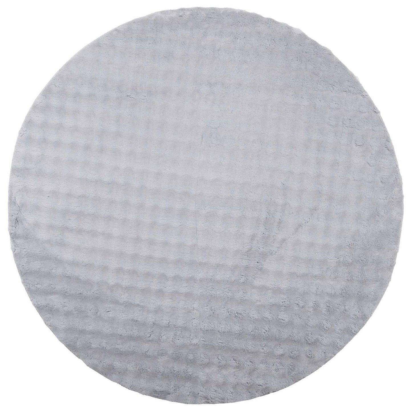 Områdetepper Rund SIROLO Grå Ø 120 CM Polyester