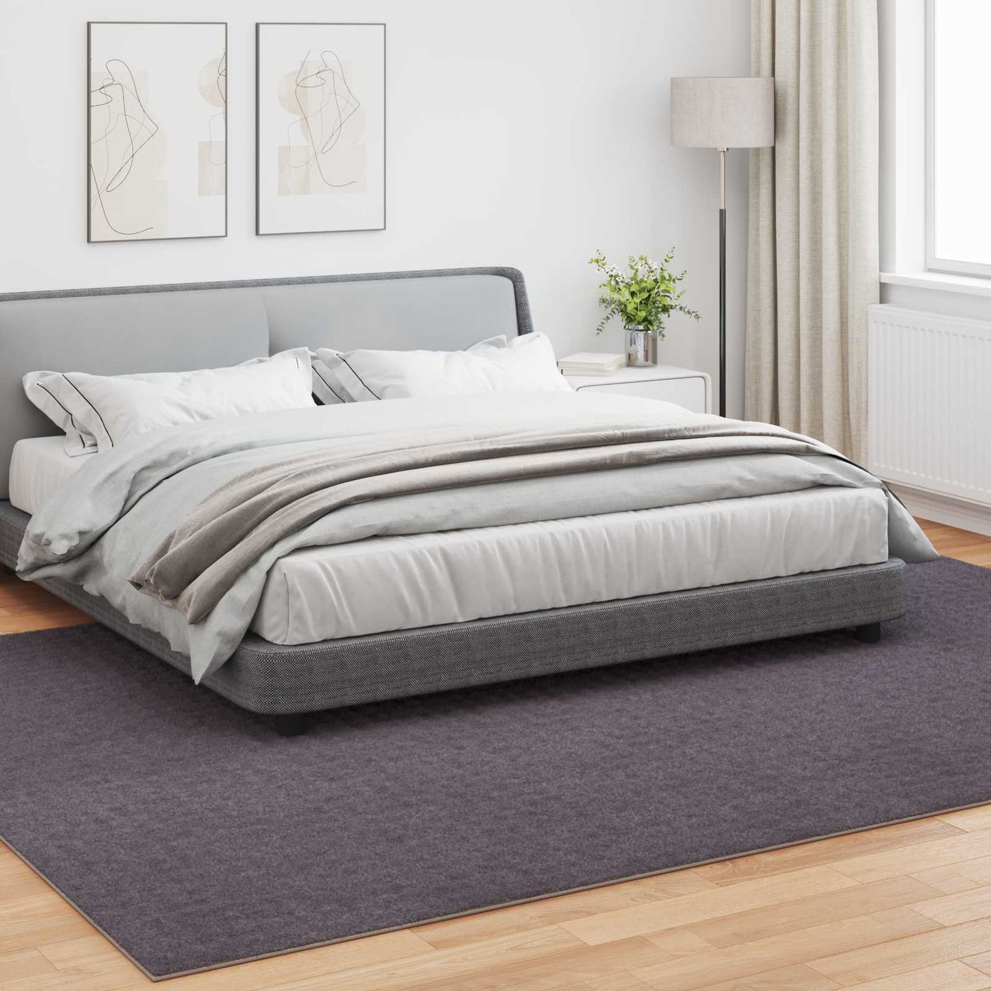 Områdetepper Rektangulær SIROLO Antrasitt 340 x 240 cm
