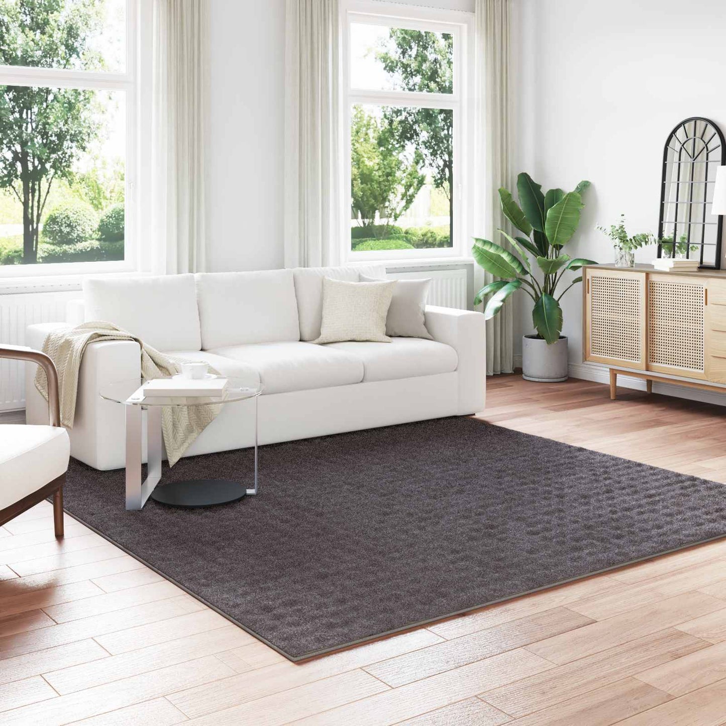 Områdetepper Torget SIROLO Antrasitt 240 x 240 cm Polyester
