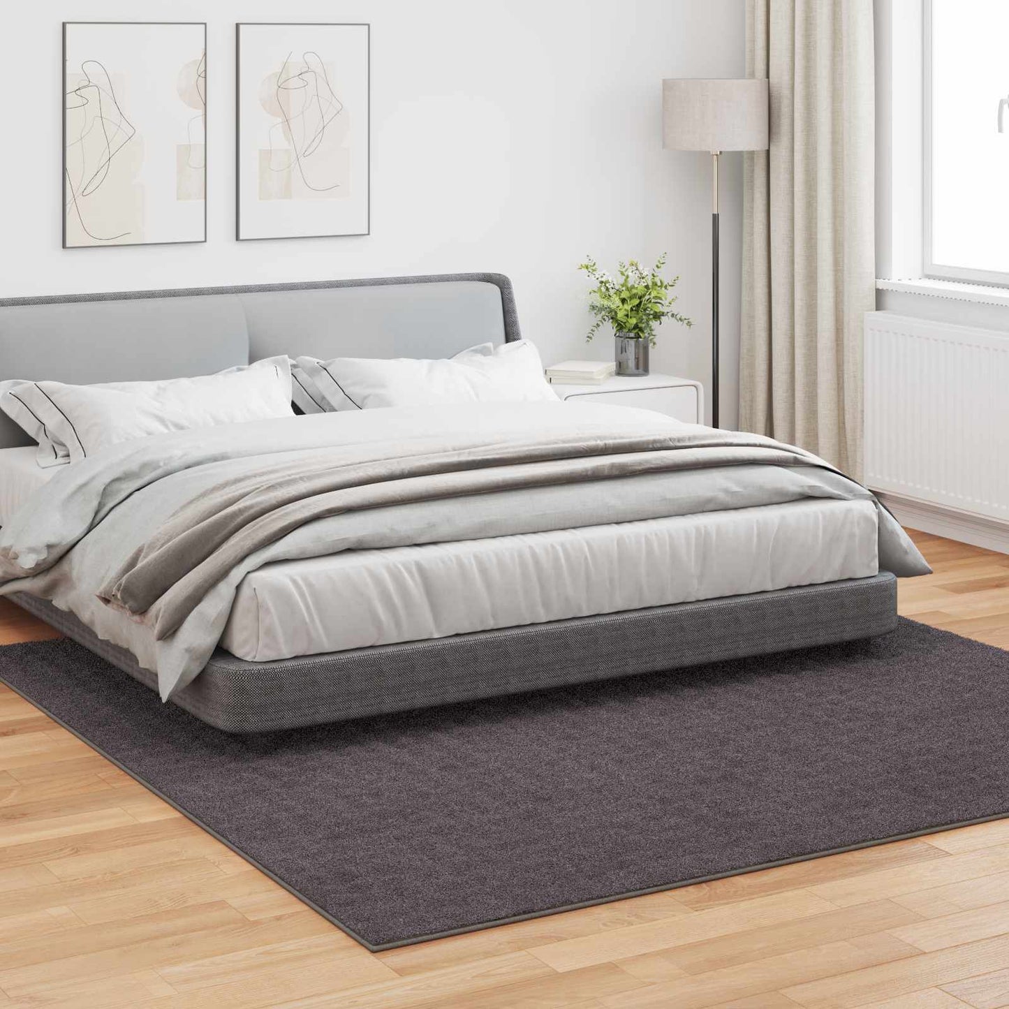 Områdetepper Torget SIROLO Antrasitt 240 x 240 cm Polyester
