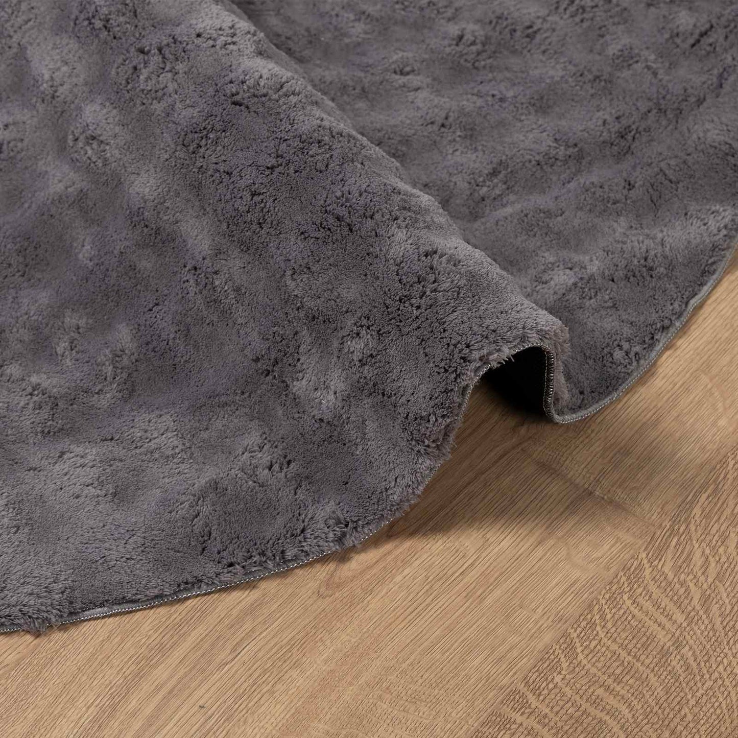 Områdetepper Rund SIROLO Antrasitt Ø 200 CM Polyester