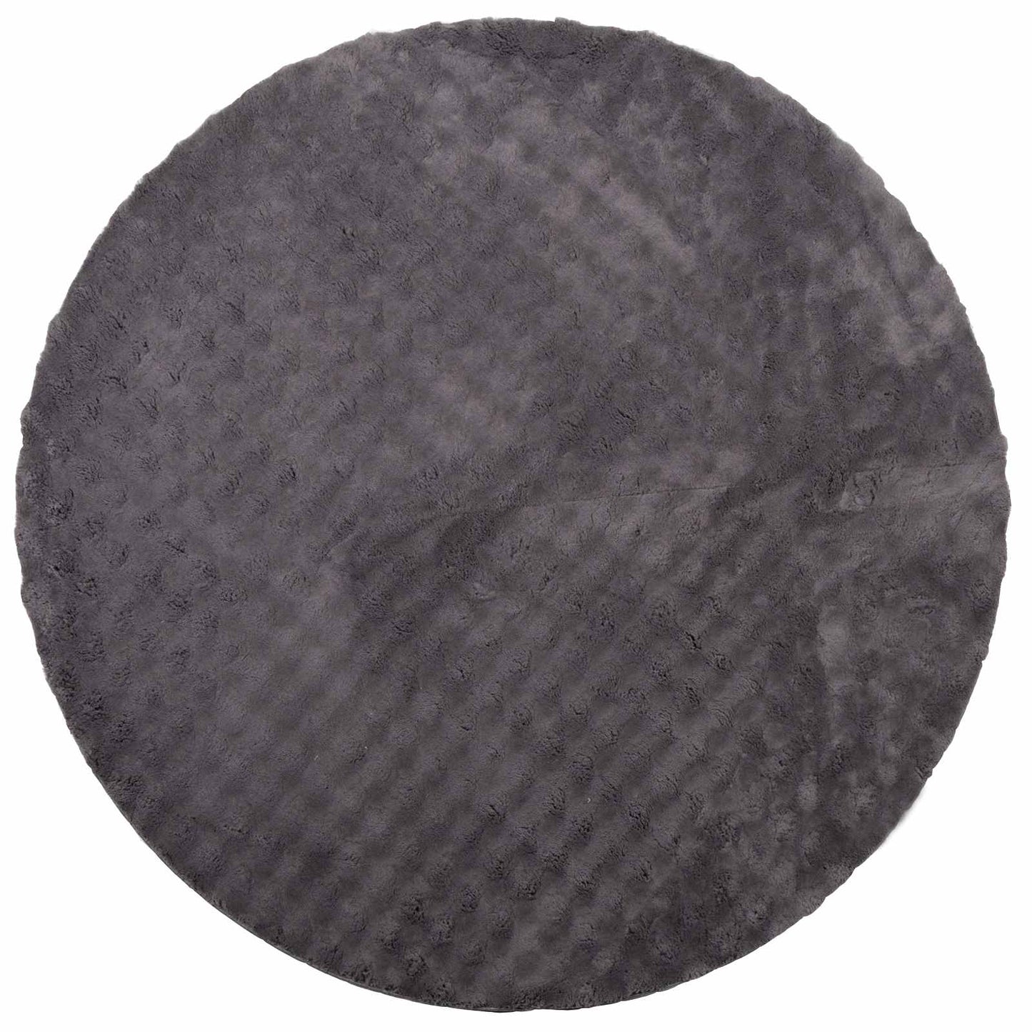 Områdetepper Rund SIROLO Antrasitt Ø 200 CM Polyester