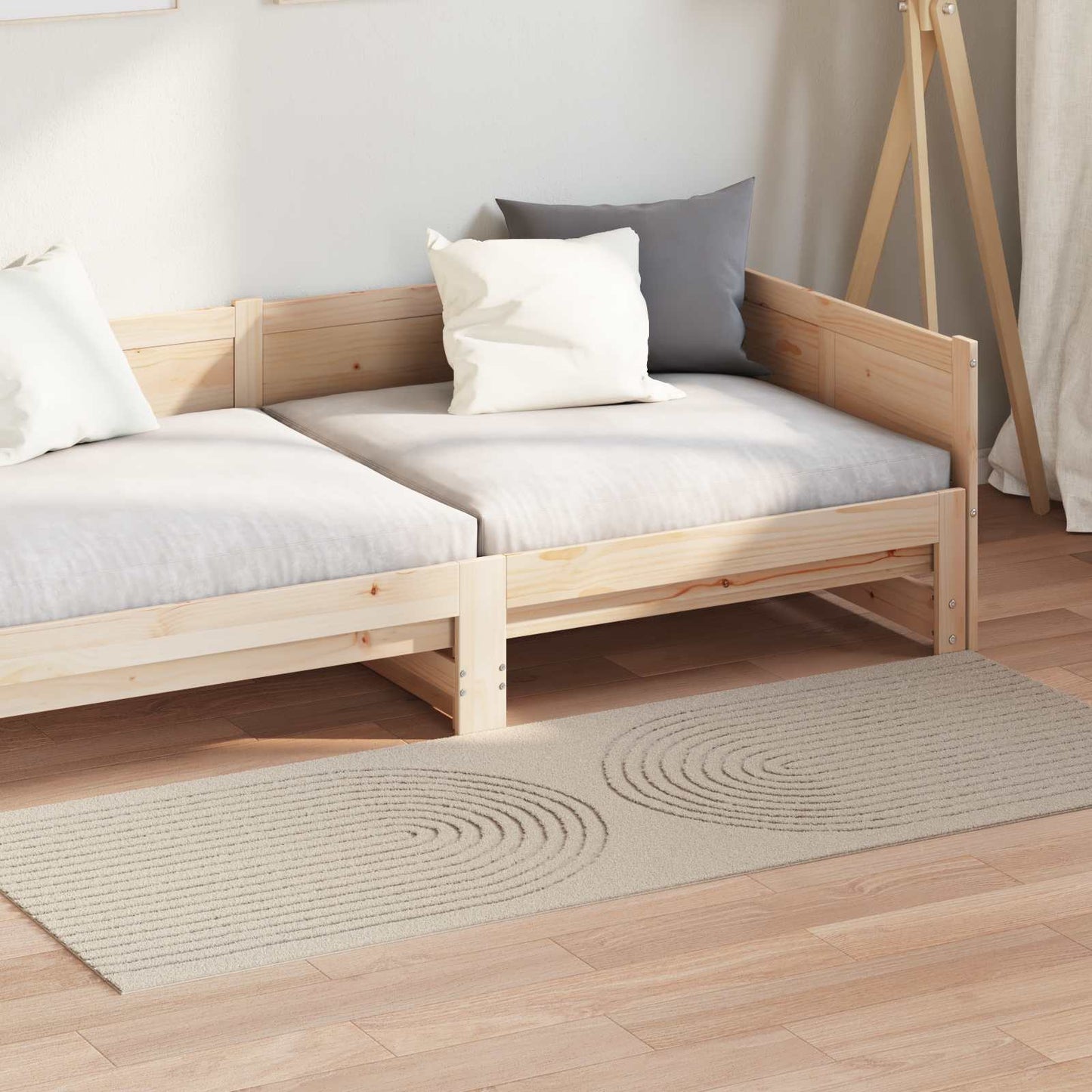 Områdetepper Rektangulær GALATI Beige 200 x 80 cm Polyester
