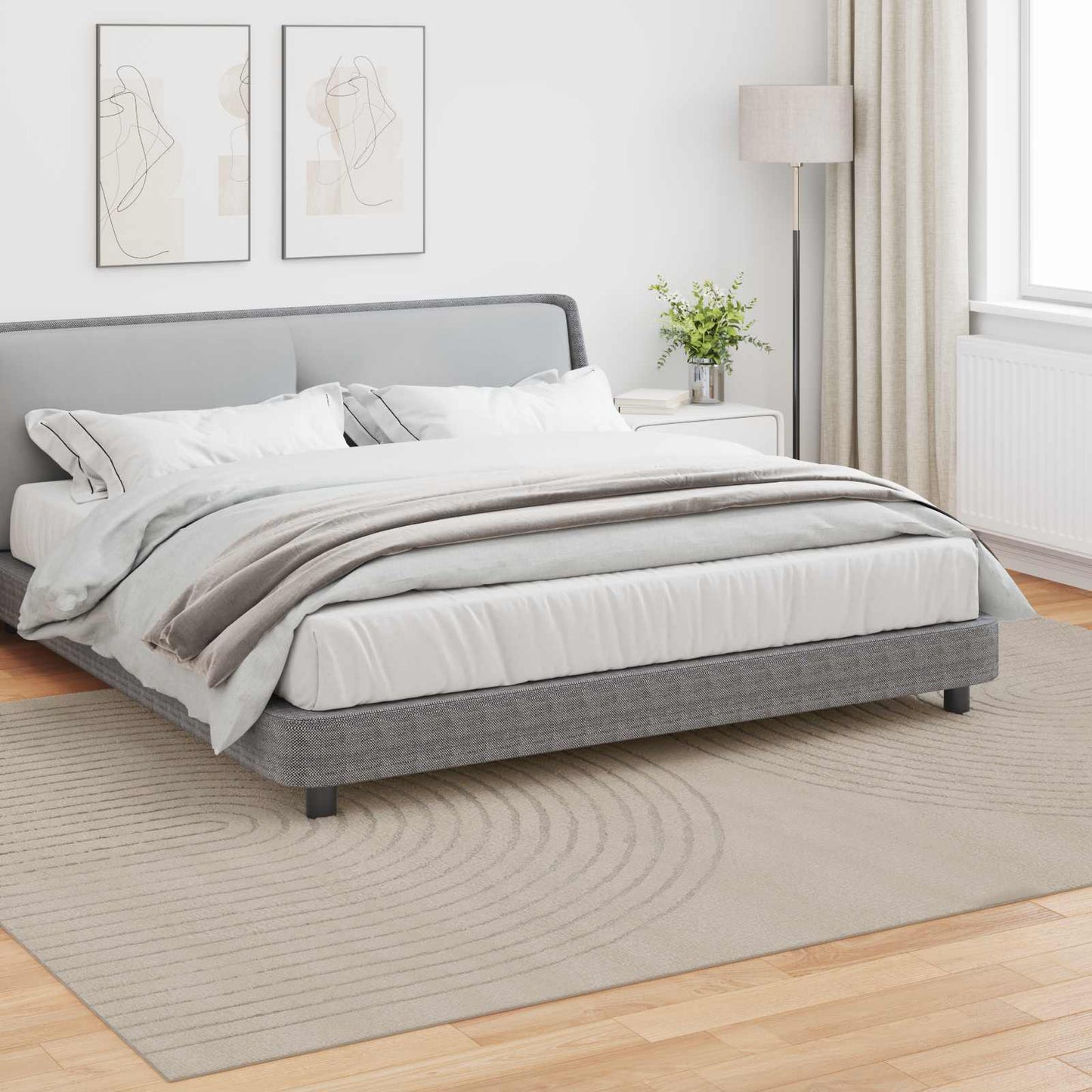Områdetepper Rektangulær GALATI Beige 280 x 200 cm Polyester