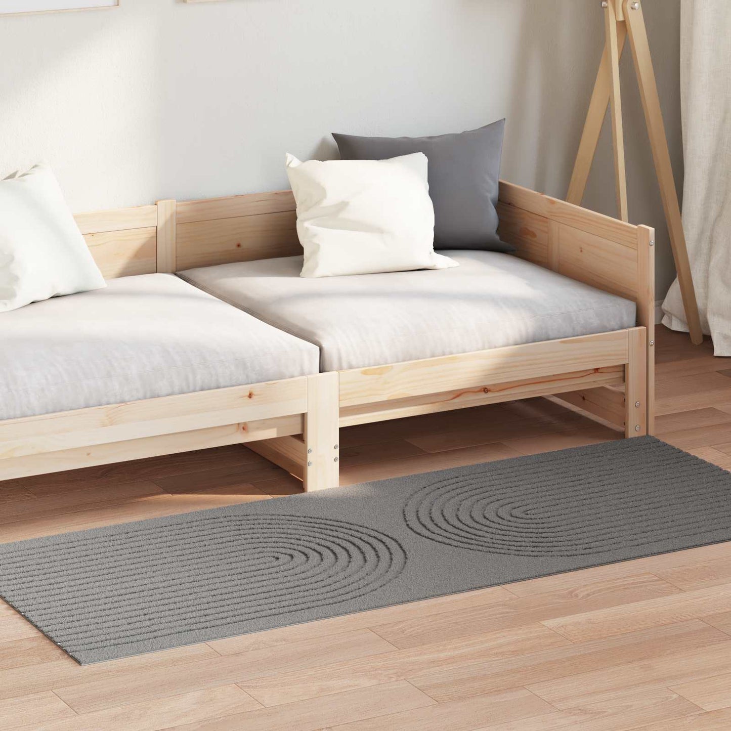 Områdetepper Rektangulær GALATI Grå 150 x 80 cm Polyester