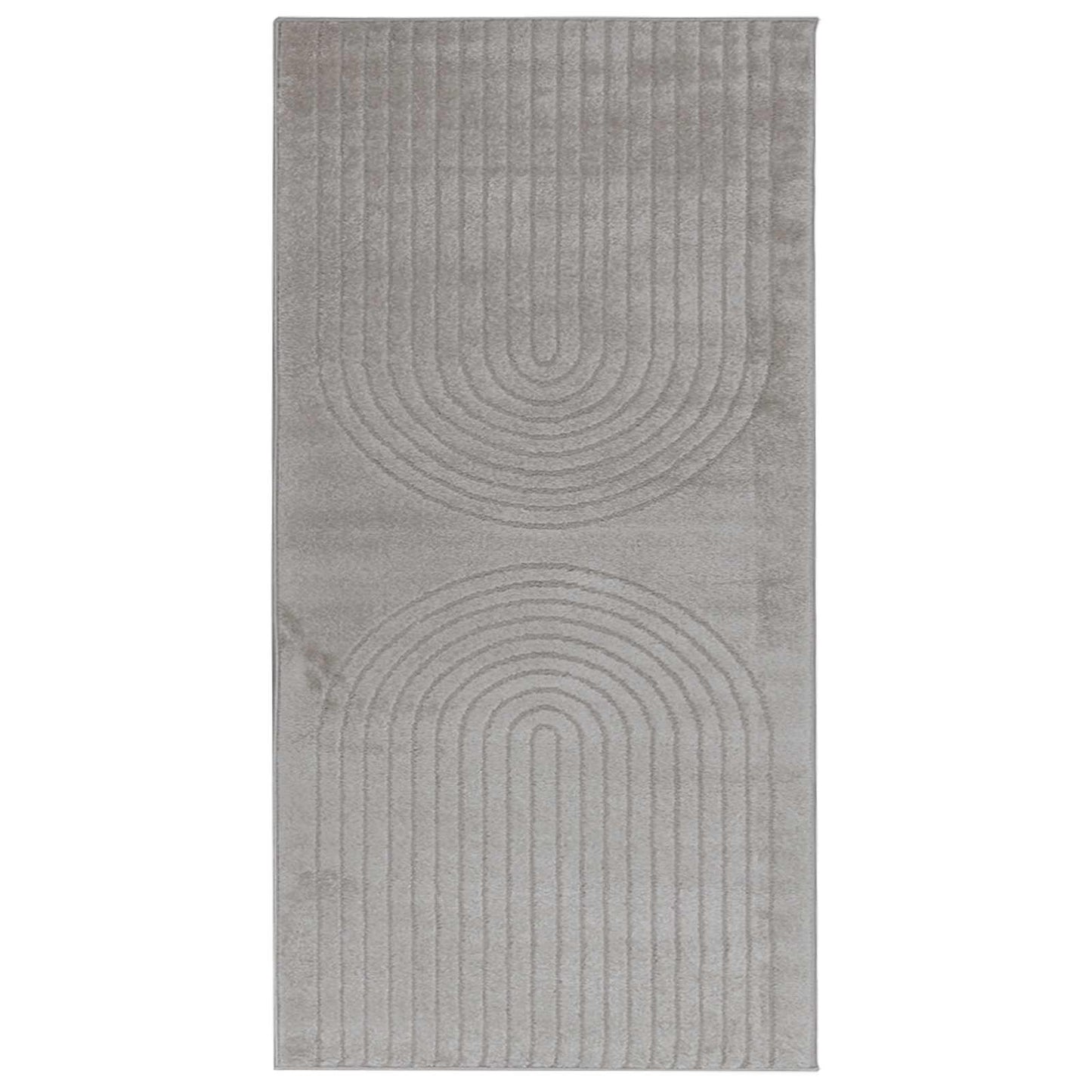 Områdetepper Rektangulær GALATI Grå 150 x 80 cm Polyester