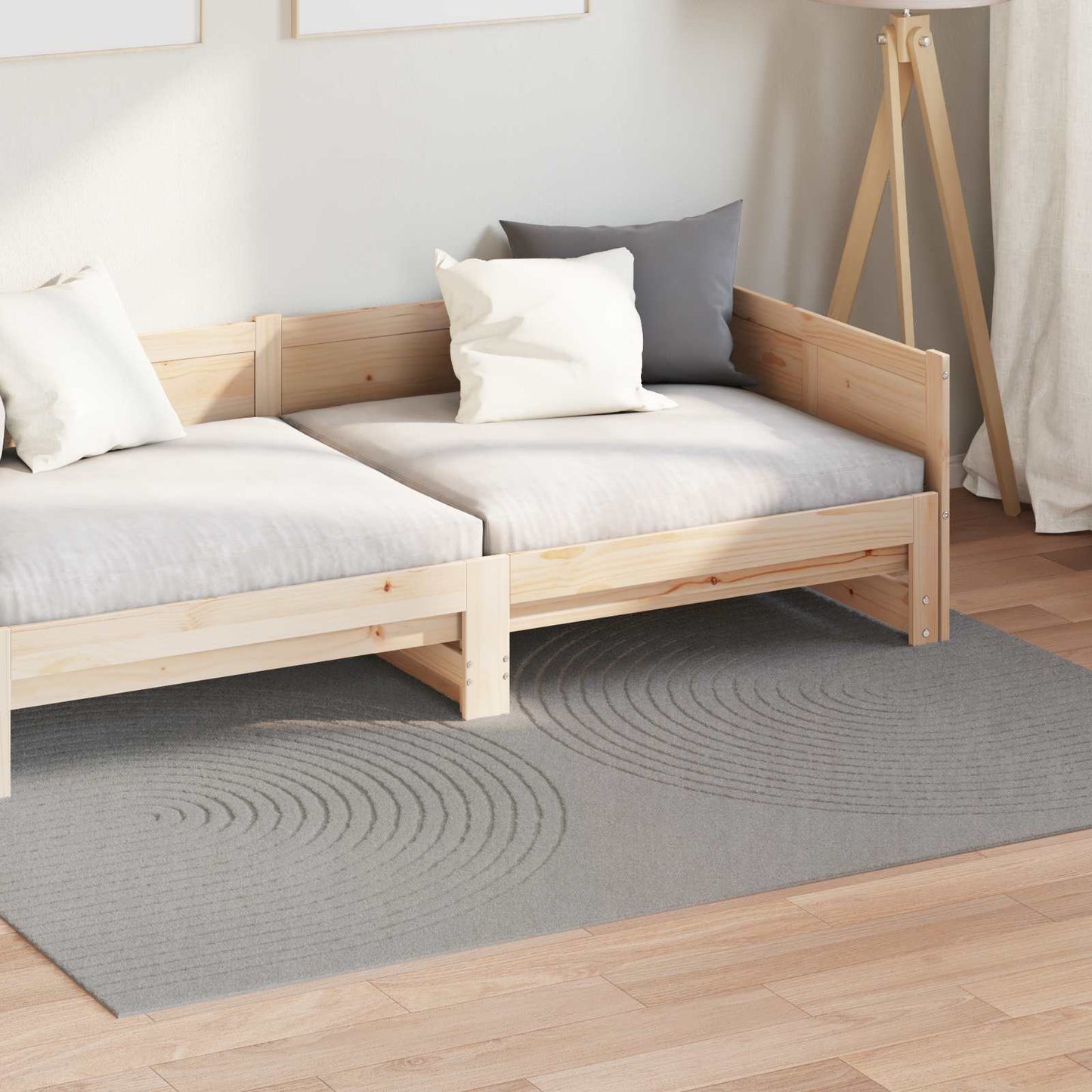 Områdetepper Rektangulær GALATI Grå 200 x 140 cm Polyester