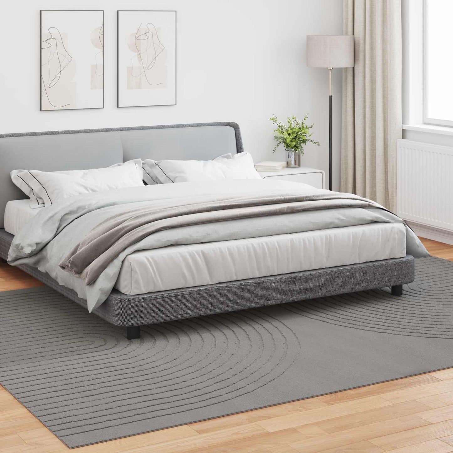 Områdetepper Rektangulær GALATI Grå 340 x 240 cm Polyester