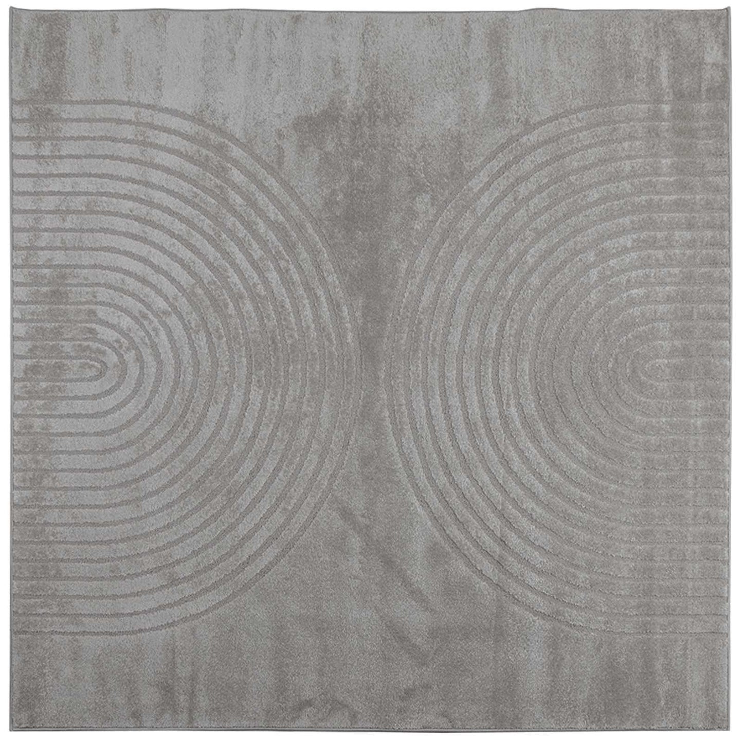 Områdetepper Torget GALATI Grå 120 x 120 cm Polyester