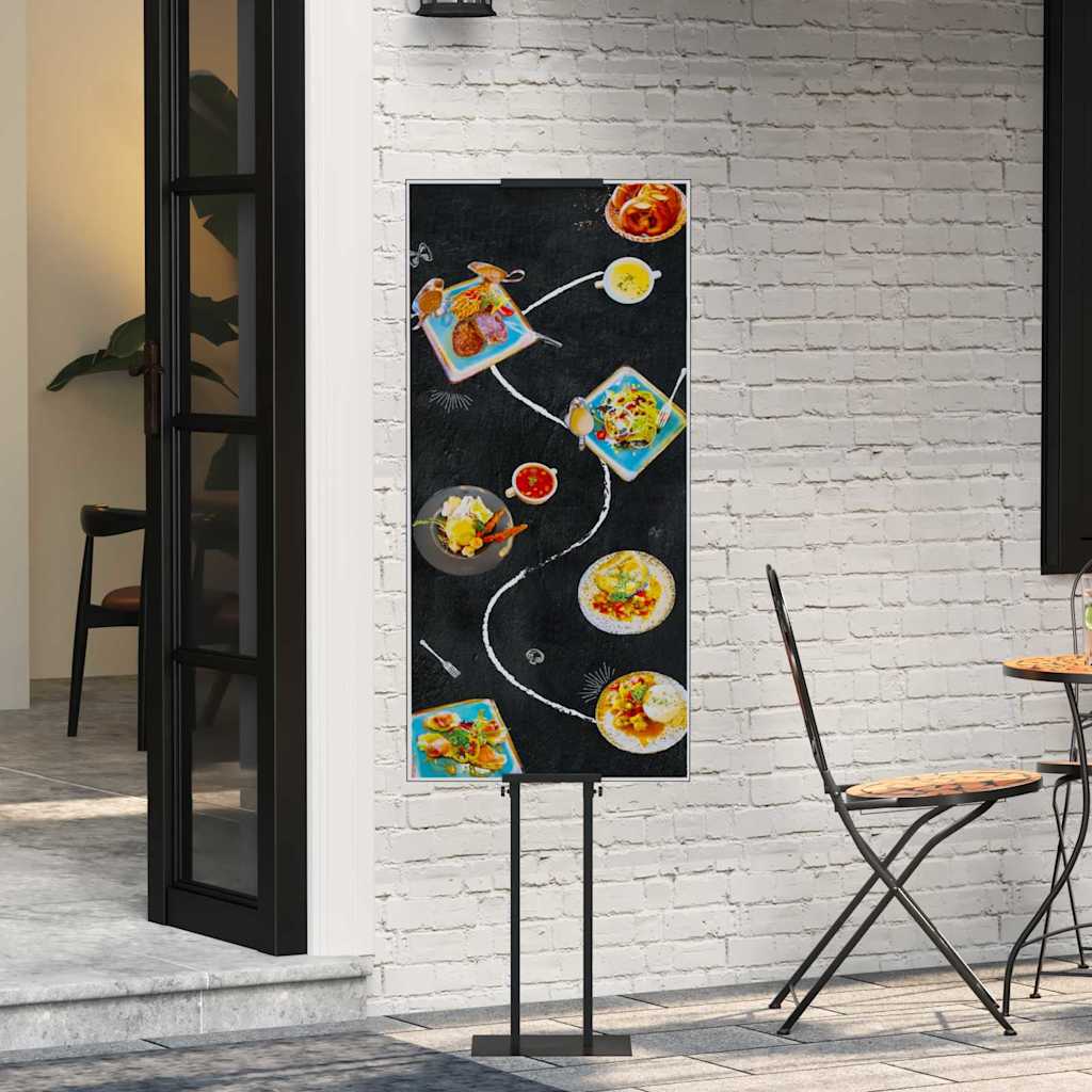 Messe Utstillinger 2 stk. Svart 30 x 23,5 x 210 cm Stål