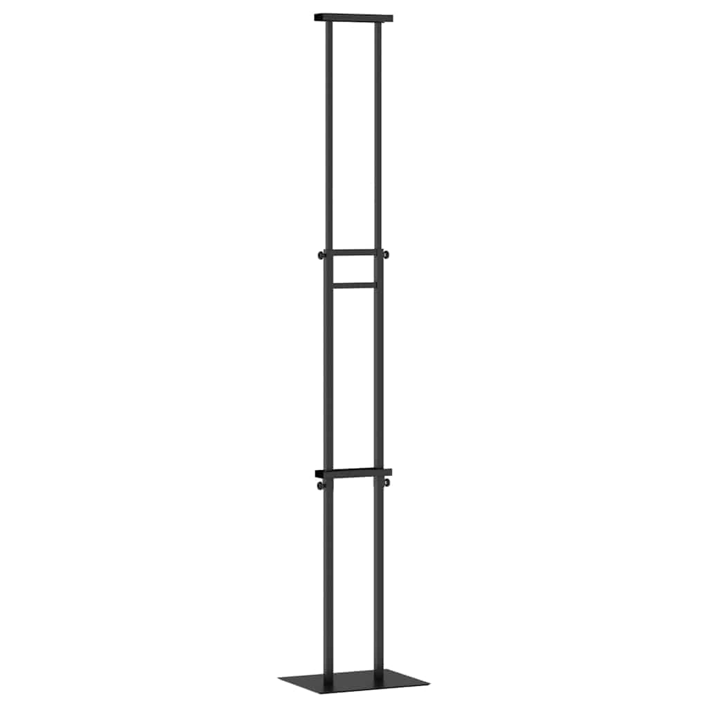 Messe Utstillinger 2 stk. Svart 30 x 23,5 x 210 cm Stål