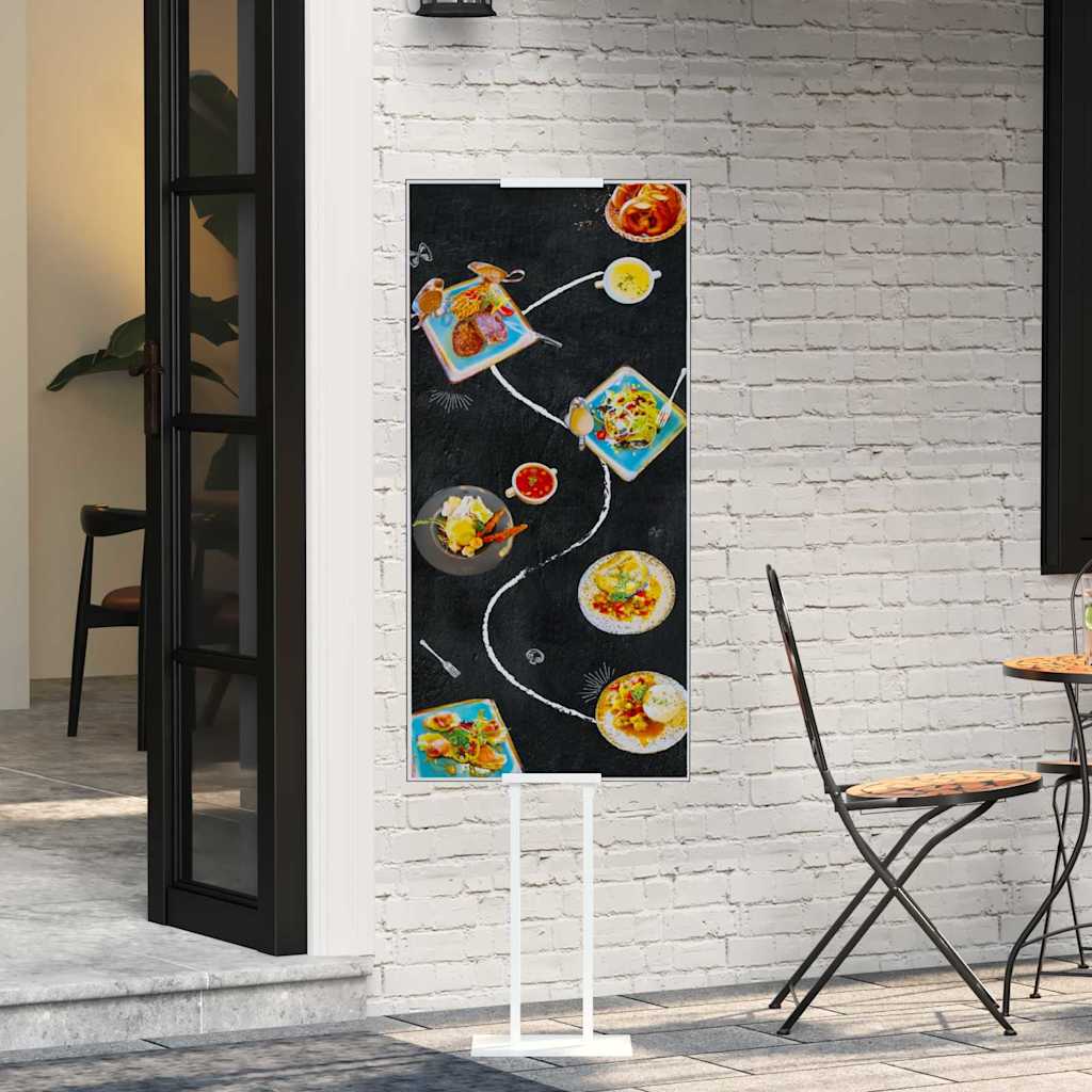 Messe Utstillinger 2 stk. Hvit 30 x 23,5 x 210 cm Stål
