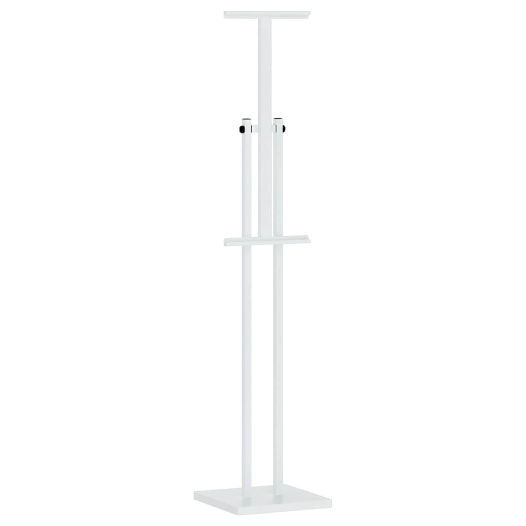 Messe Utstillinger 2 stk. Hvit 26,5 x 26,5 x 150 cm Stål