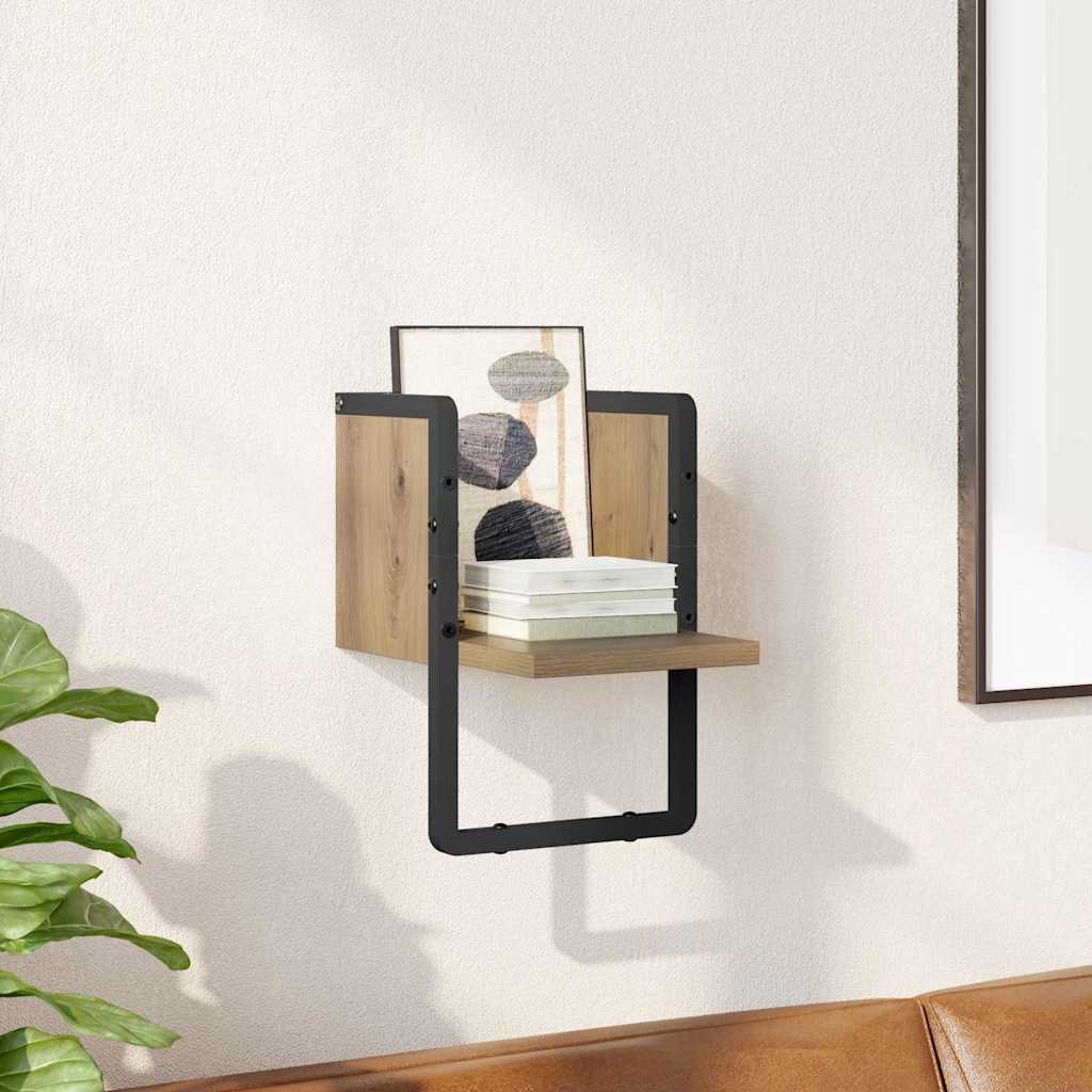 Vegghylle Kunstnerisk Eik 20 x 25 x 30 cm Konstruert tre
