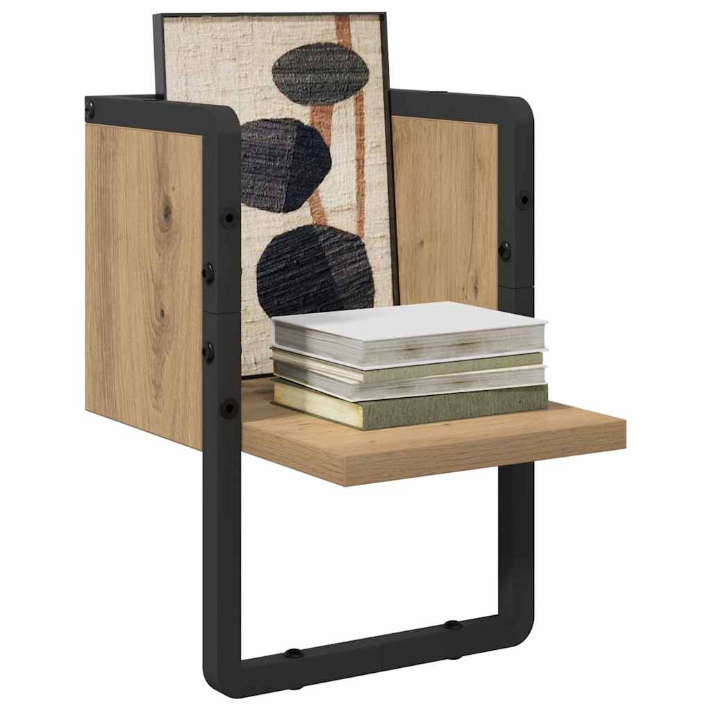 Vegghylle Kunstnerisk Eik 20 x 25 x 30 cm Konstruert tre