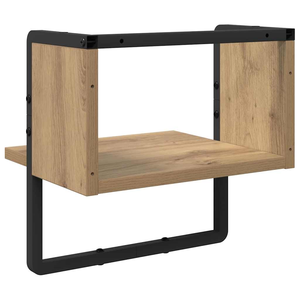 Vegghylle Veggmontert Kunstnerisk Eik 30 x 25 x 30 cm