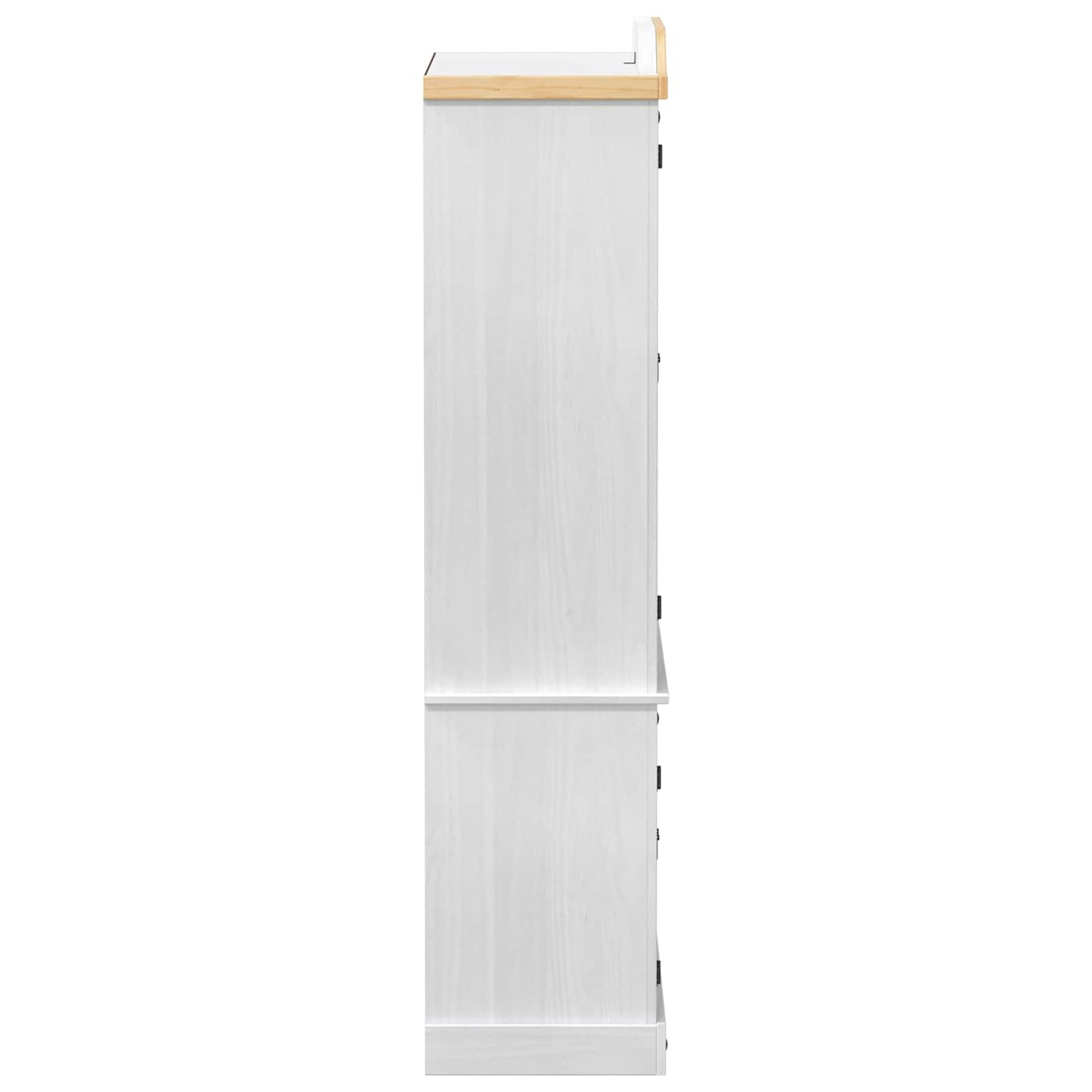 Visningsskap Hvit 103.5 x 42 x 180 cm Massiv furu vidaXL