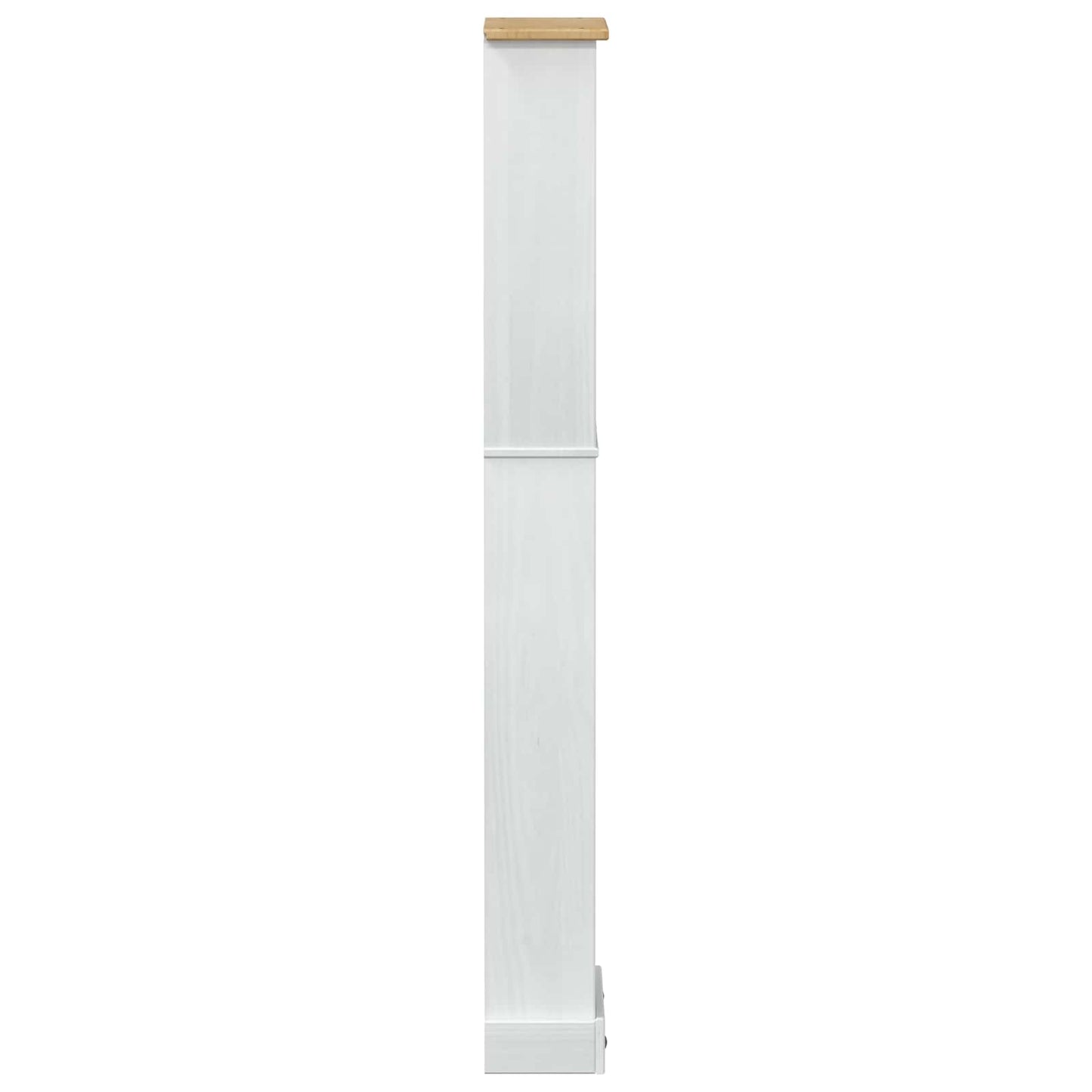 Bokhylle Hvit 46 x 20 x 170 cm Massiv furu