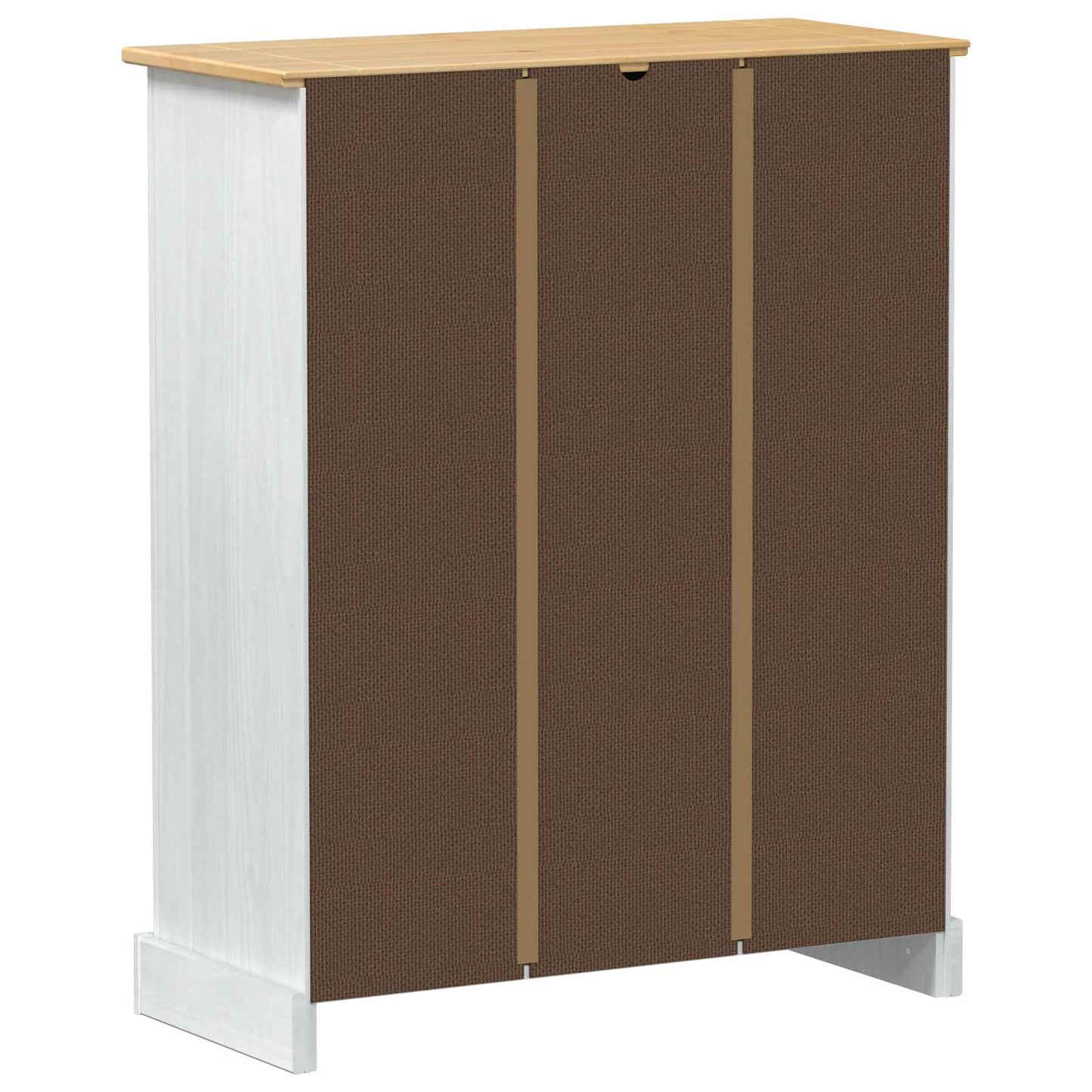 Sko Skap med hylle med dør Hvit 86 x 38,5 x 108 cm Massiv furu