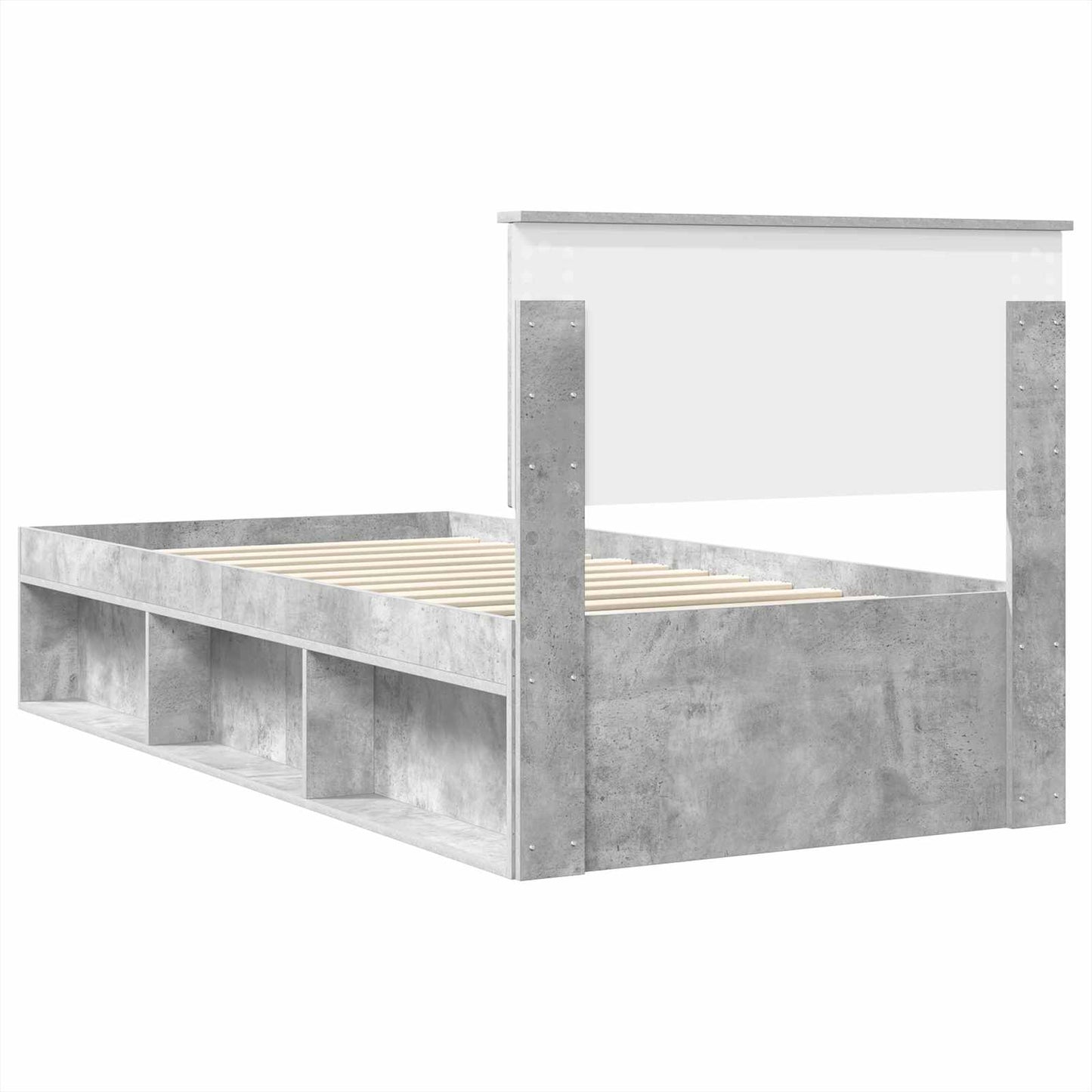 Sengestamme Betonggrå 100 x 200 cm Konstruert tre