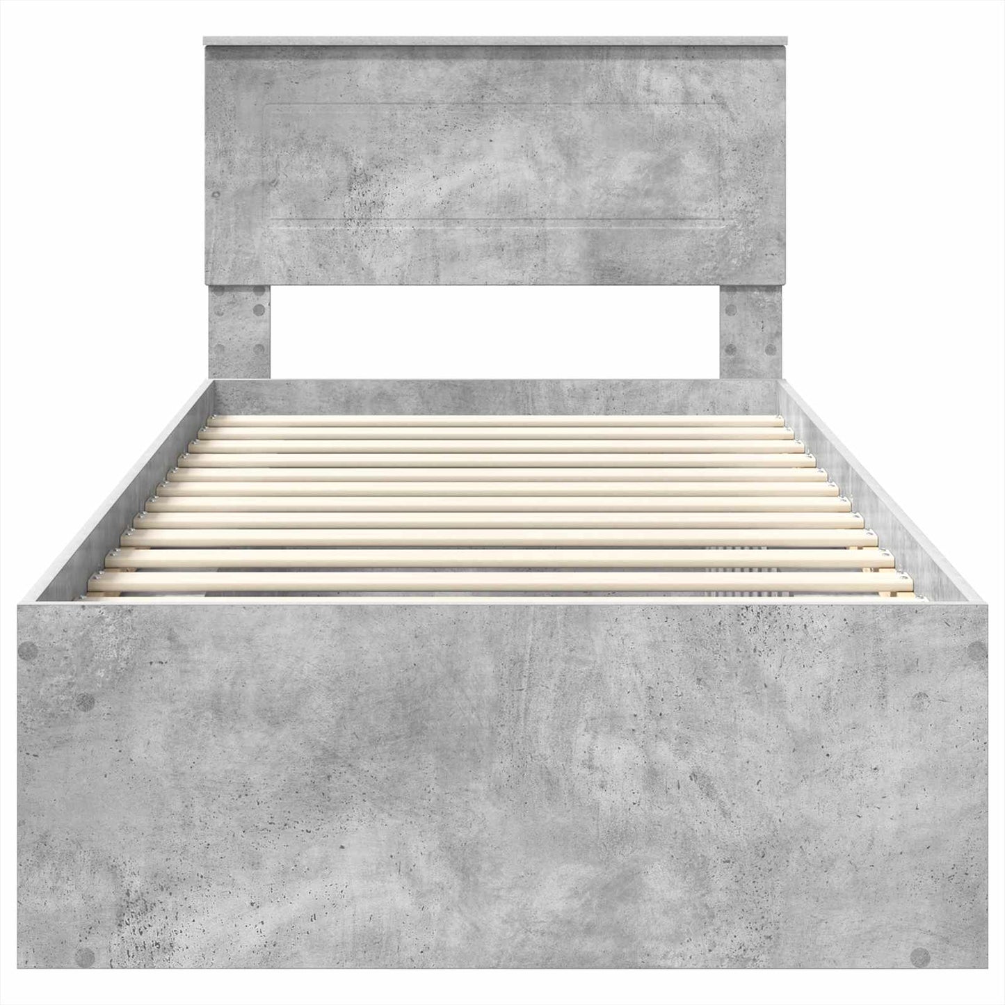 Sengestamme Betonggrå 100 x 200 cm Konstruert tre