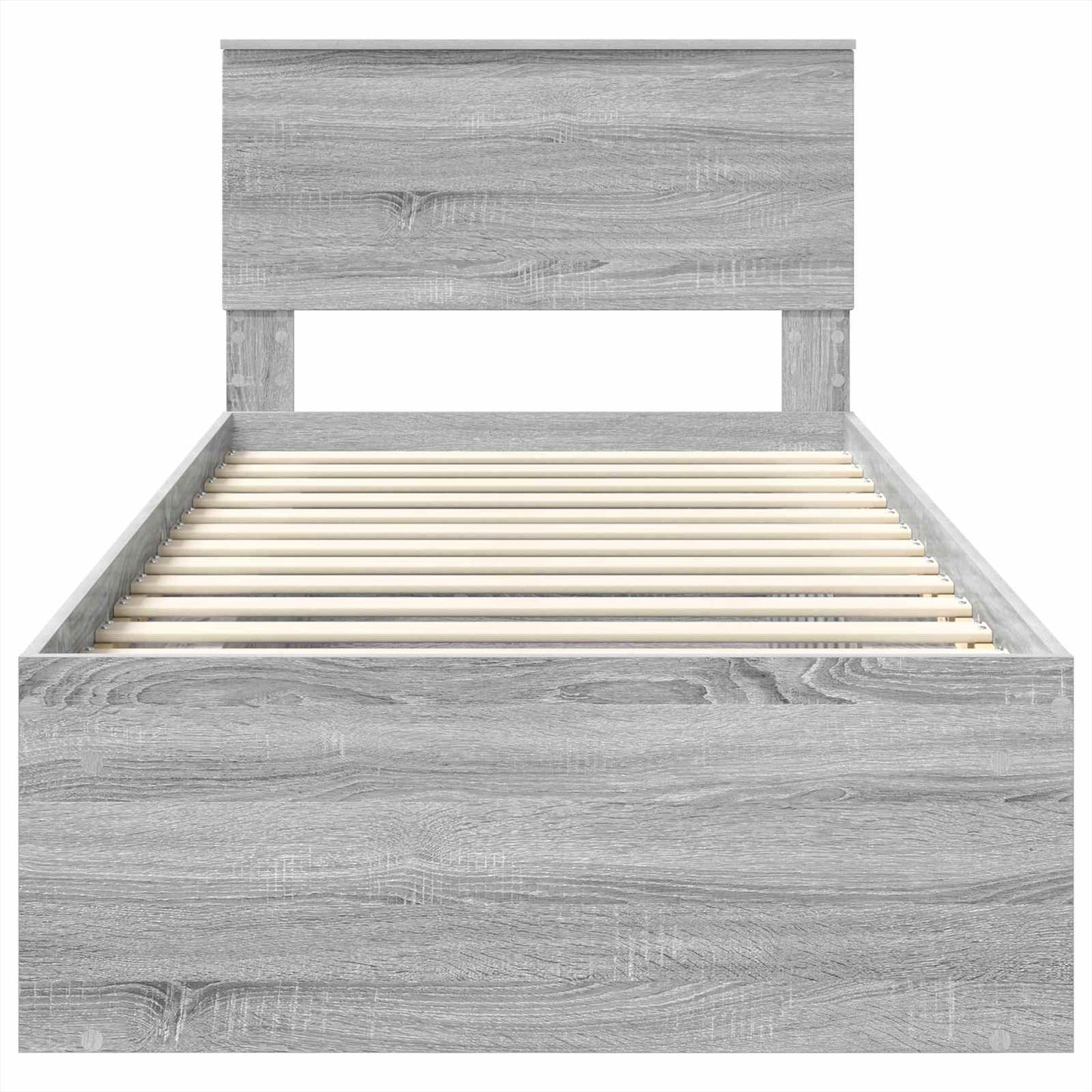 Sengestamme Grå Sonoma 75 x 190 cm Konstruert tre