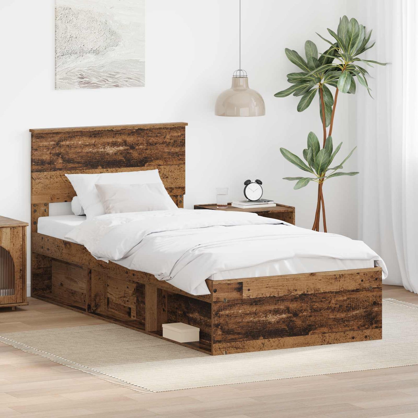 Sengestamme Gammelt tre 75 x 190 cm Konstruert tre