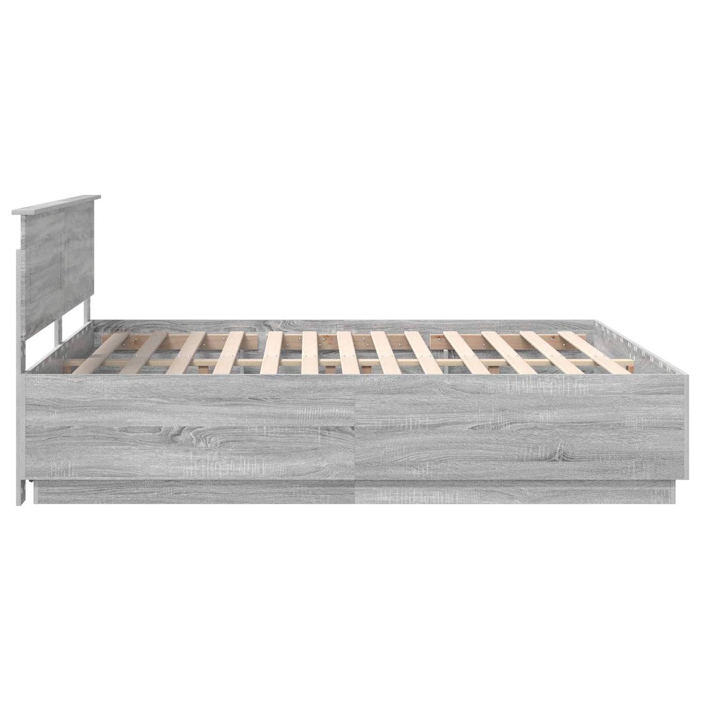 Sengestamme Grå sonoma 200 x 200 cm Konstruert tre