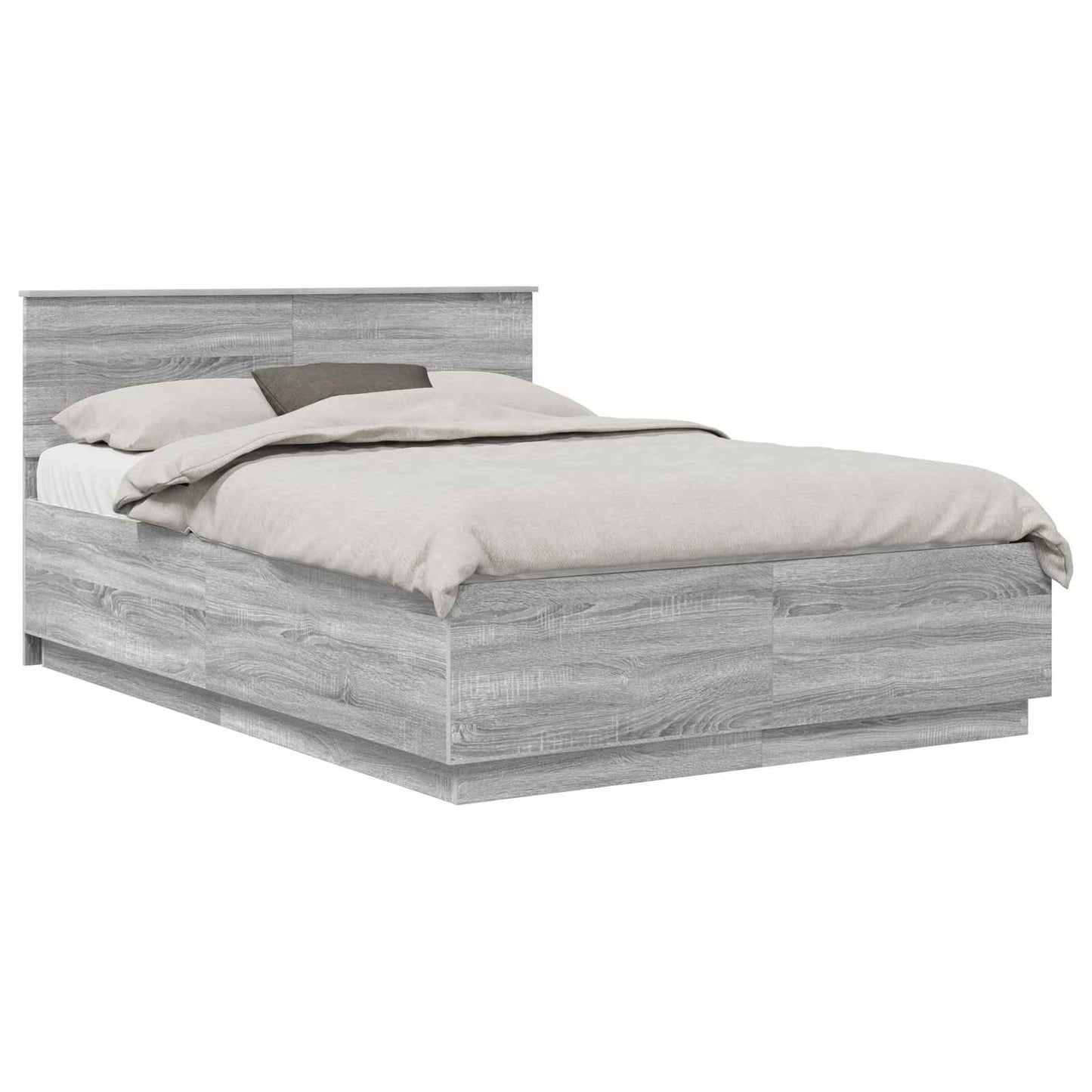 Sengestamme Grå sonoma 140 x 200 cm Konstruert tre