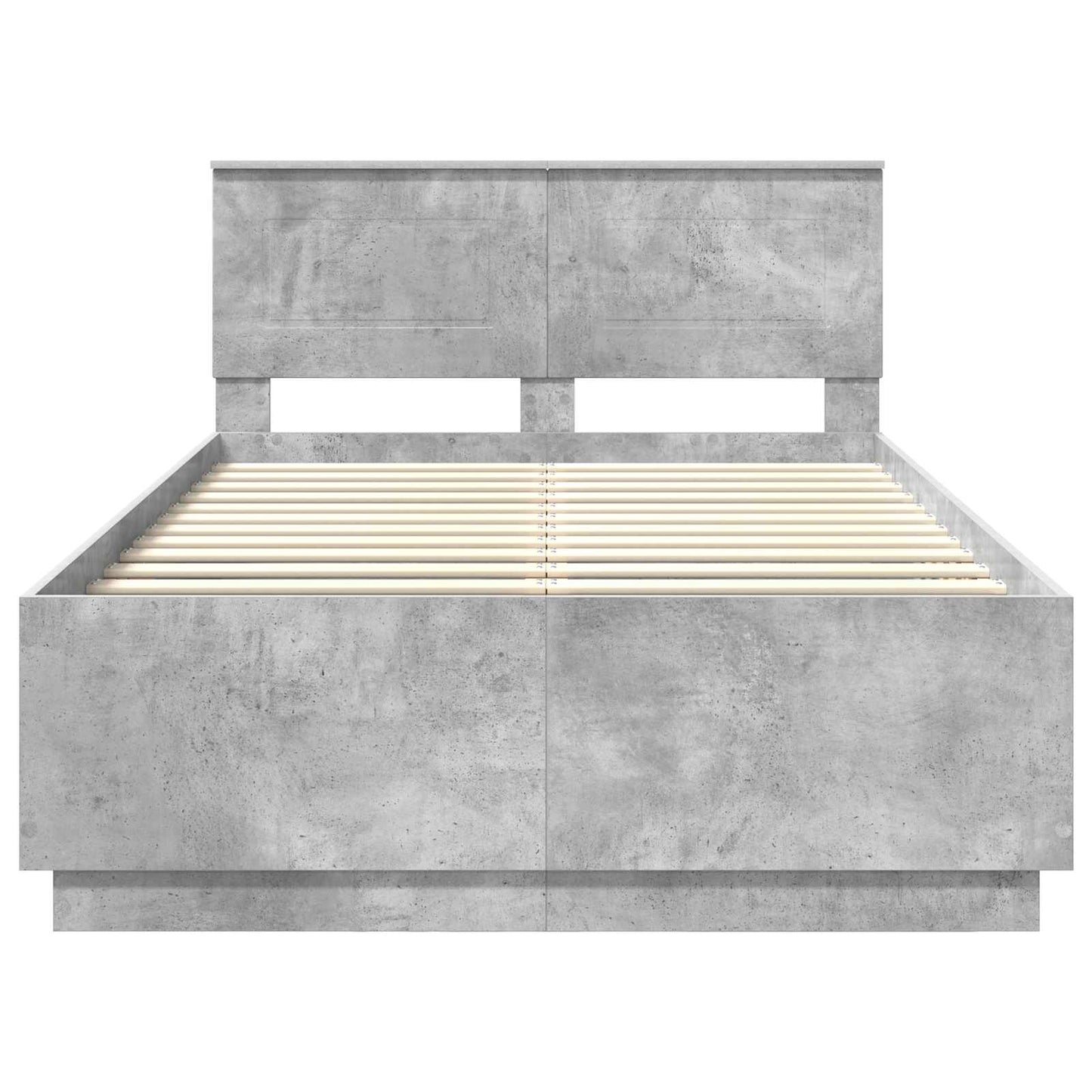 Sengestamme Betonggrå 135 x 190 cm Konstruert tre