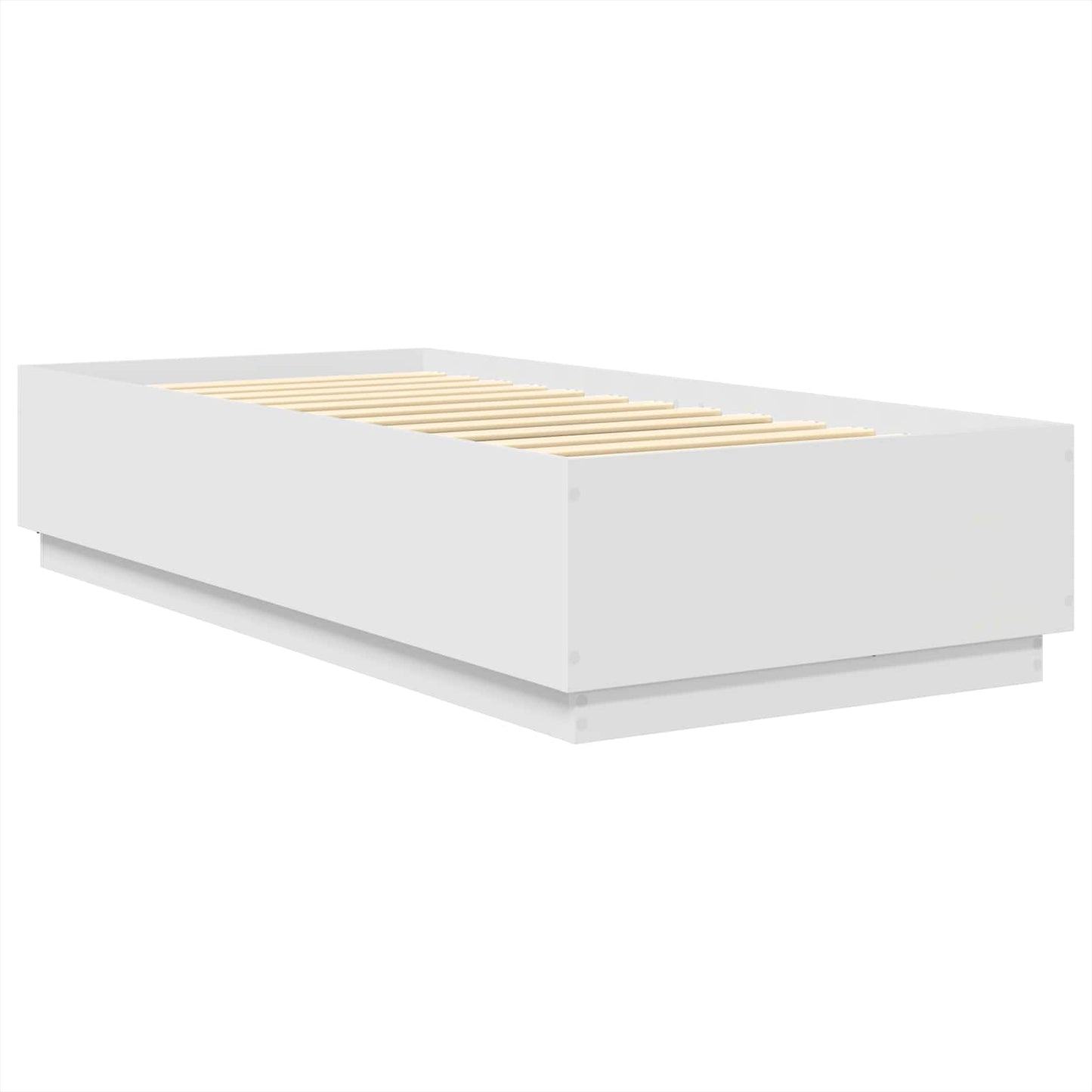 Sengestamme med hodegjerde Hvit 100 x 200 cm Konstruert tre