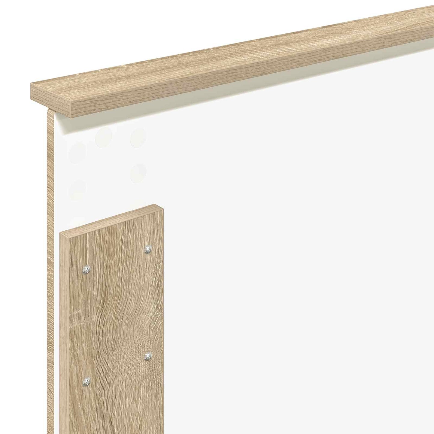 Sengestamme Sonoma Eik og Sølv 75 x 190 cm Konstruert tre
