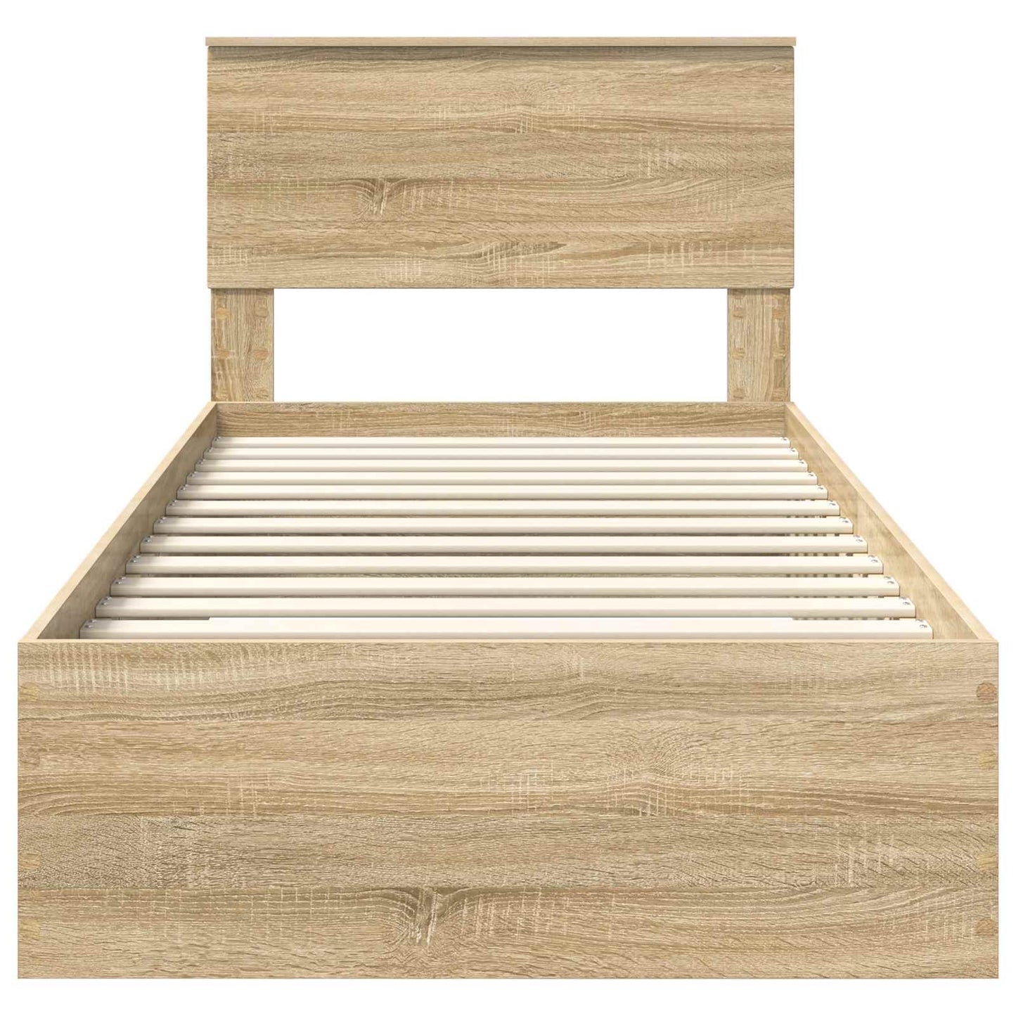 Sengestamme Sonoma Eik og Sølv 75 x 190 cm Konstruert tre