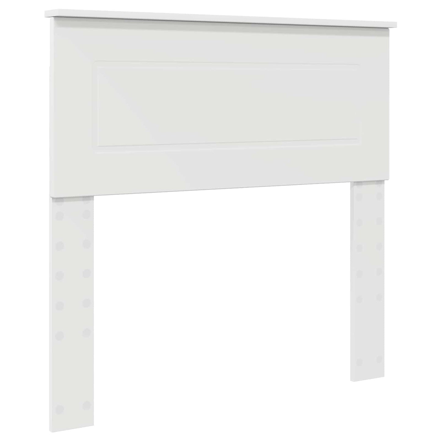 Sengestamme med hylle Hvit 75 x 190 cm Konstruert tre