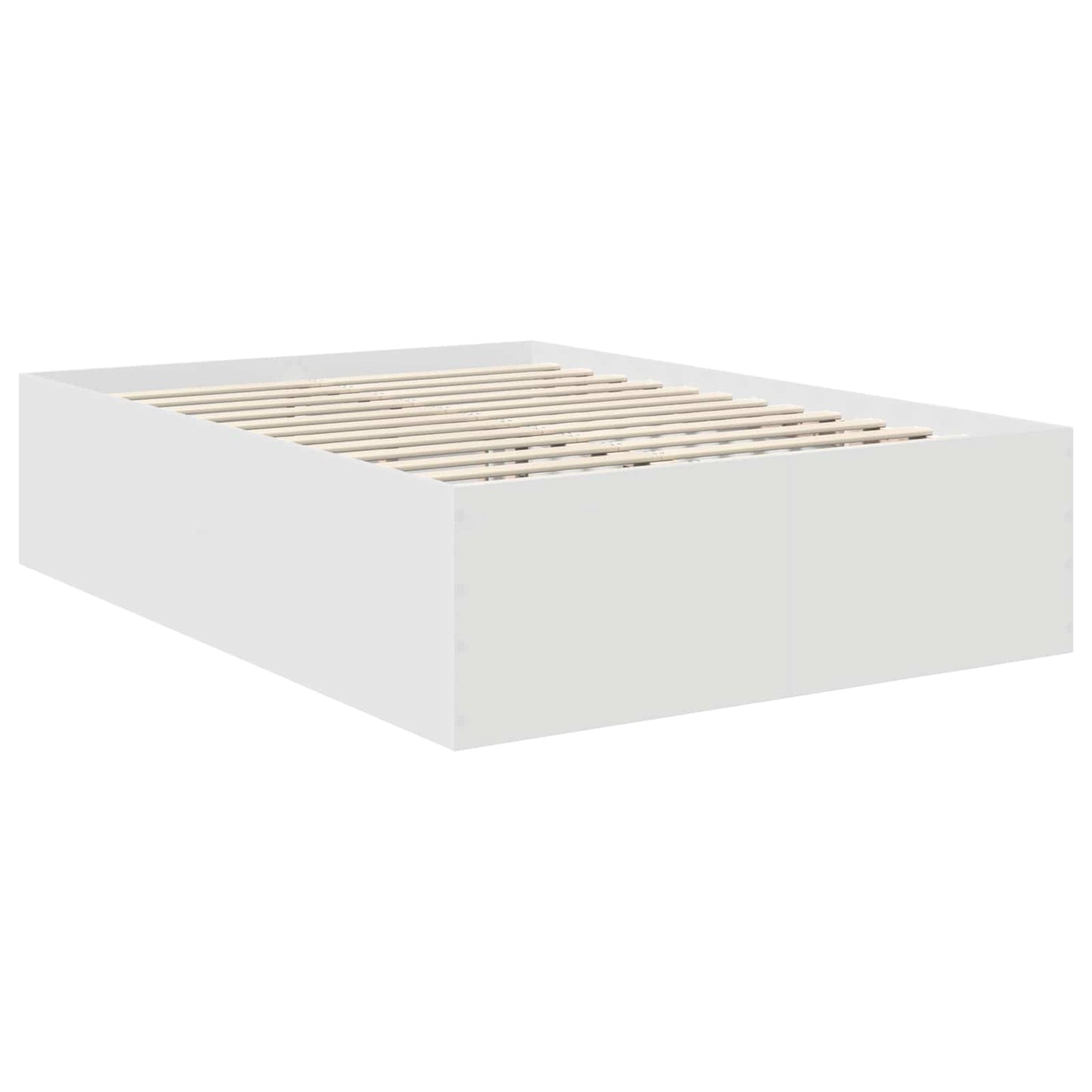 Sengestamme med hodegjerde Hvit 160 x 200 cm Konstruert tre